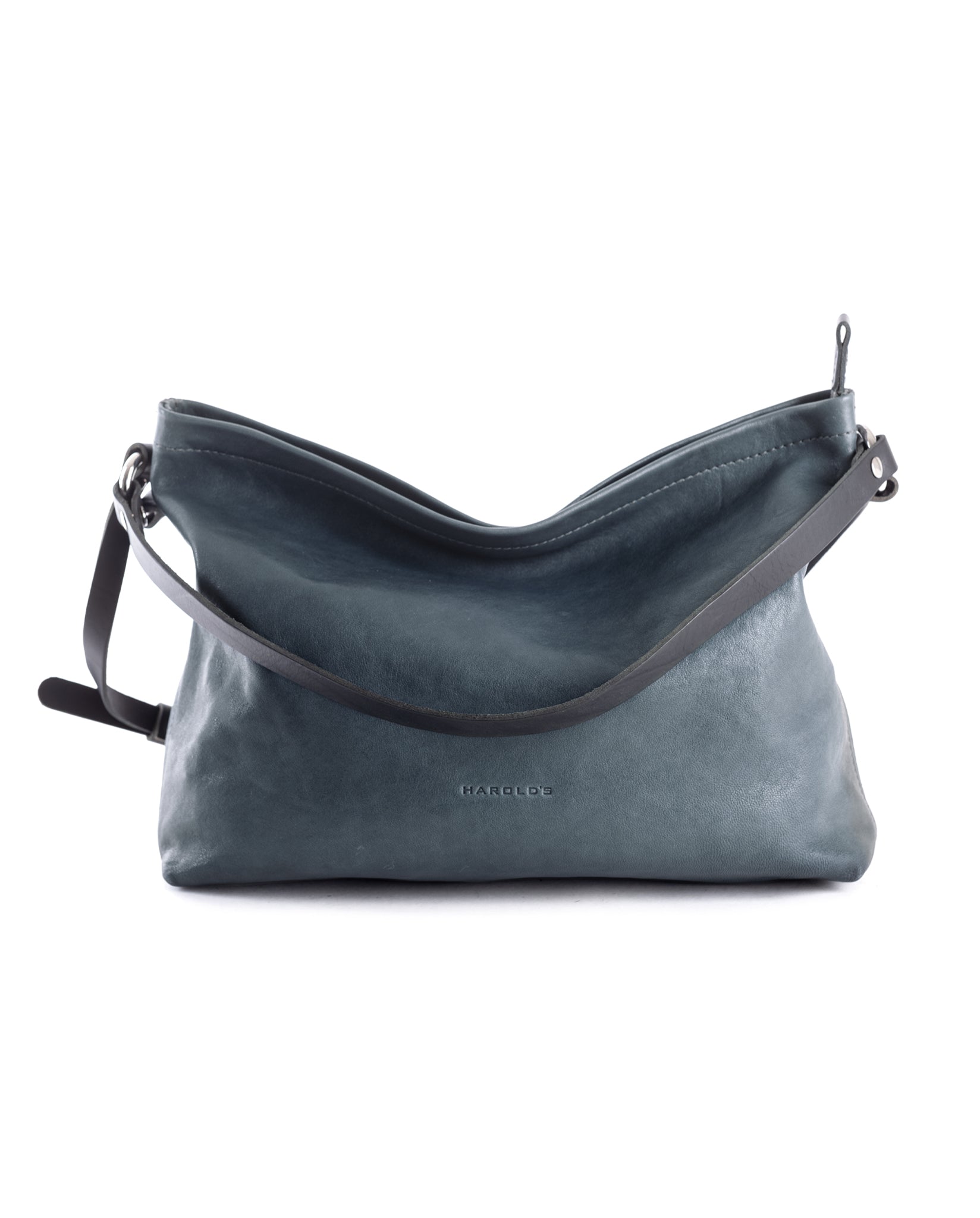 harolds-nabuku-pouch-handtasche-schwarz-nubukleder-leicht image 1