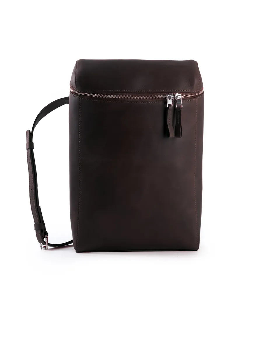 harolds-box-backpack-rot-leder-rucksack-shoulderbag image 1