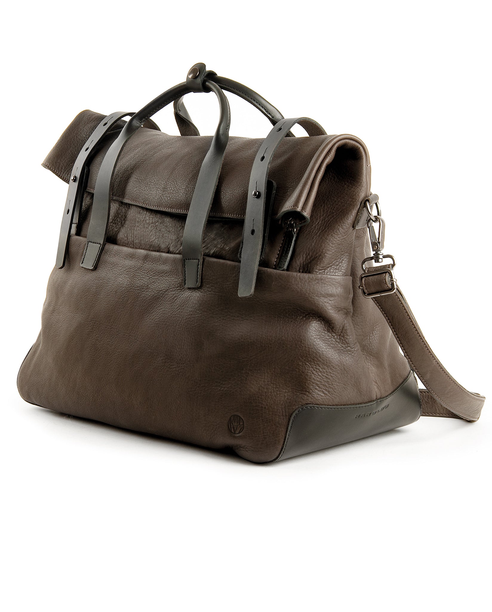 harolds-mount-ivy-weekender-leder-reisetasche-schwarz-erweiterbar image 8
