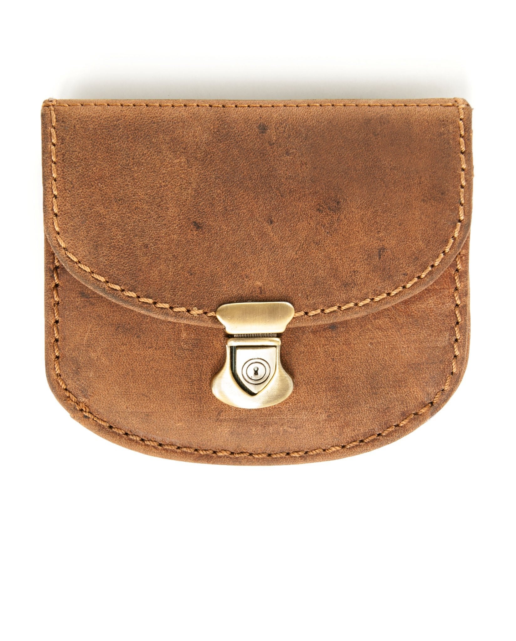 harolds-antic-wallet-geldb-rse-leder-natur-mit-verschluss image 1