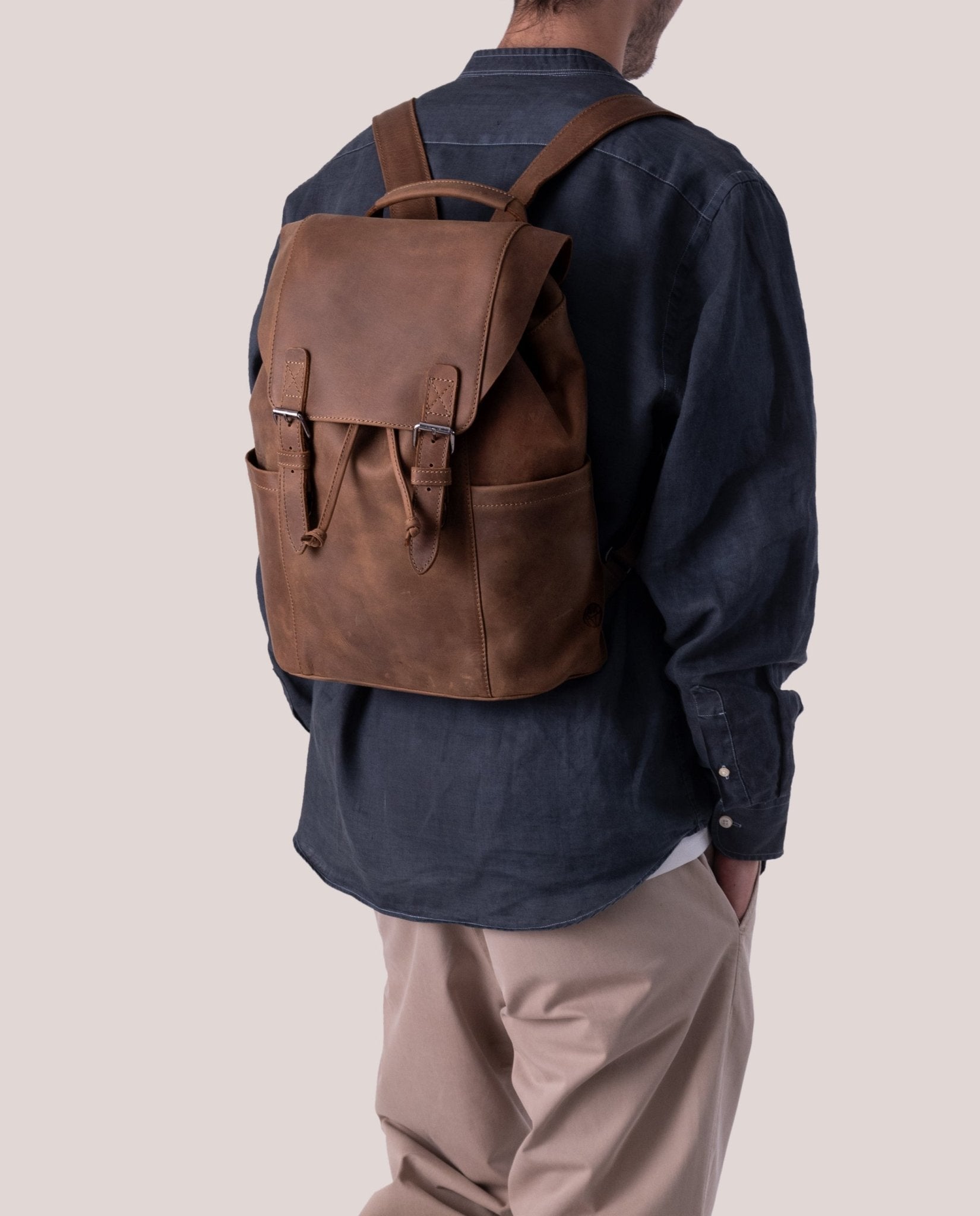 harolds-toro-backpack-large-rucksack-braun-leder-casual image 2