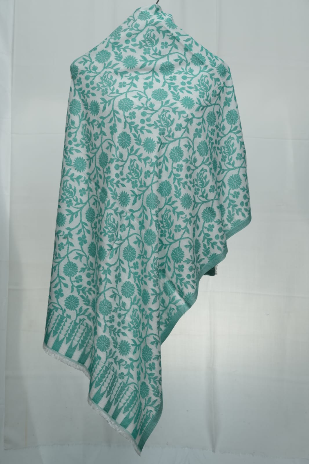 kashmir-arts-pashmina-shawls-pashmina-schal-grau-gr-n image 1