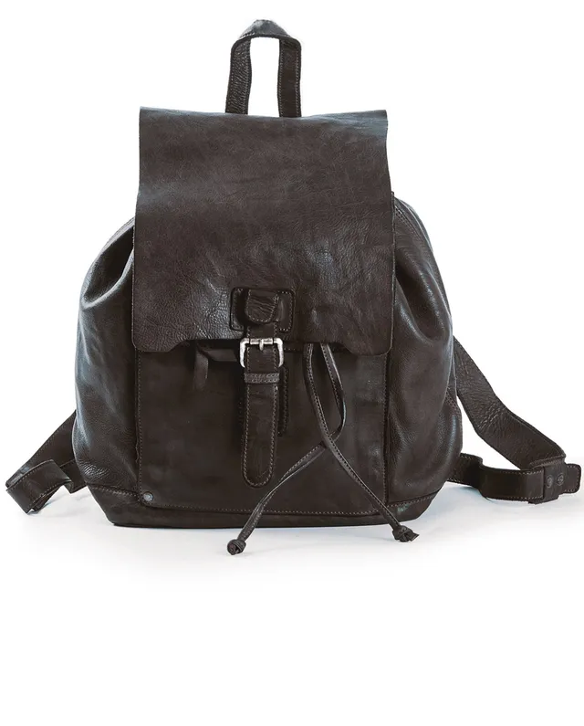 harolds-submarine-rucksack-leder-schwarz-mit-zugband image 1