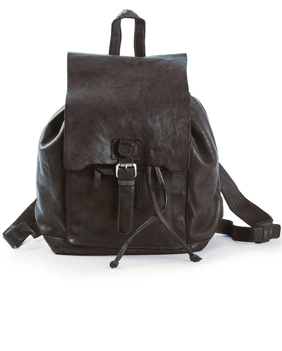 harolds-submarine-rucksack-leder-schwarz-mit-zugband image 1