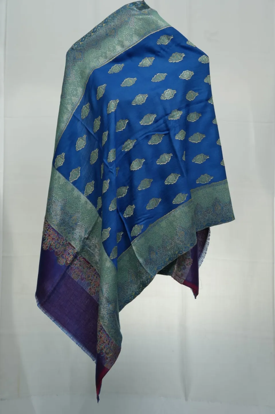 kashmir-arts-kani-pashmina-schal-blau-gr-n-traube-mehrfarbig image 1