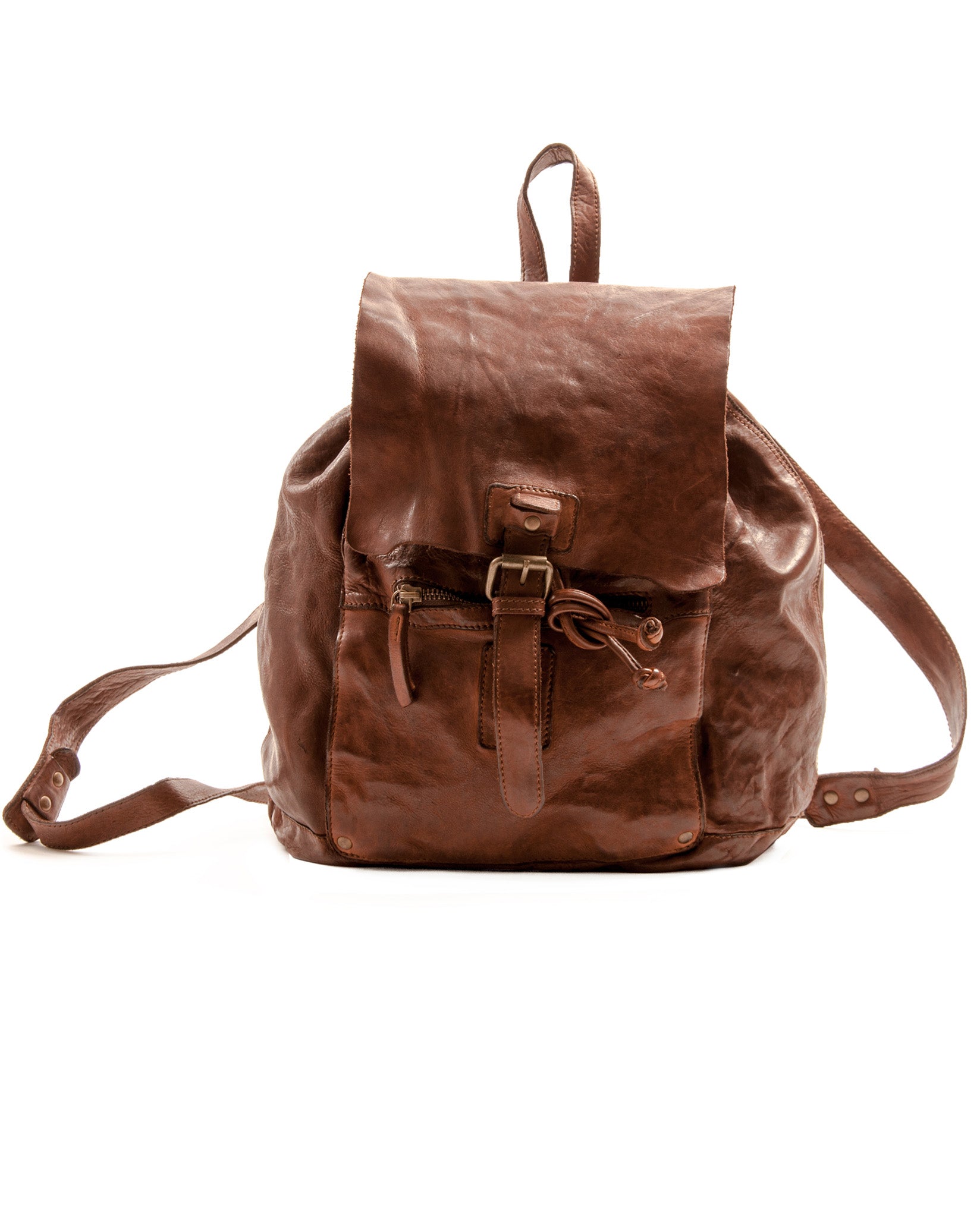 harolds-submarine-rucksack-leder-schwarz-mit-zugband image 3