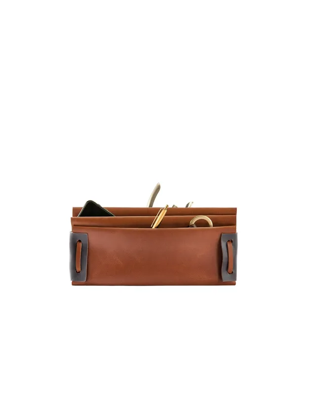 harolds-meander-lederorganizer-schreibtisch-rot-filz image 1