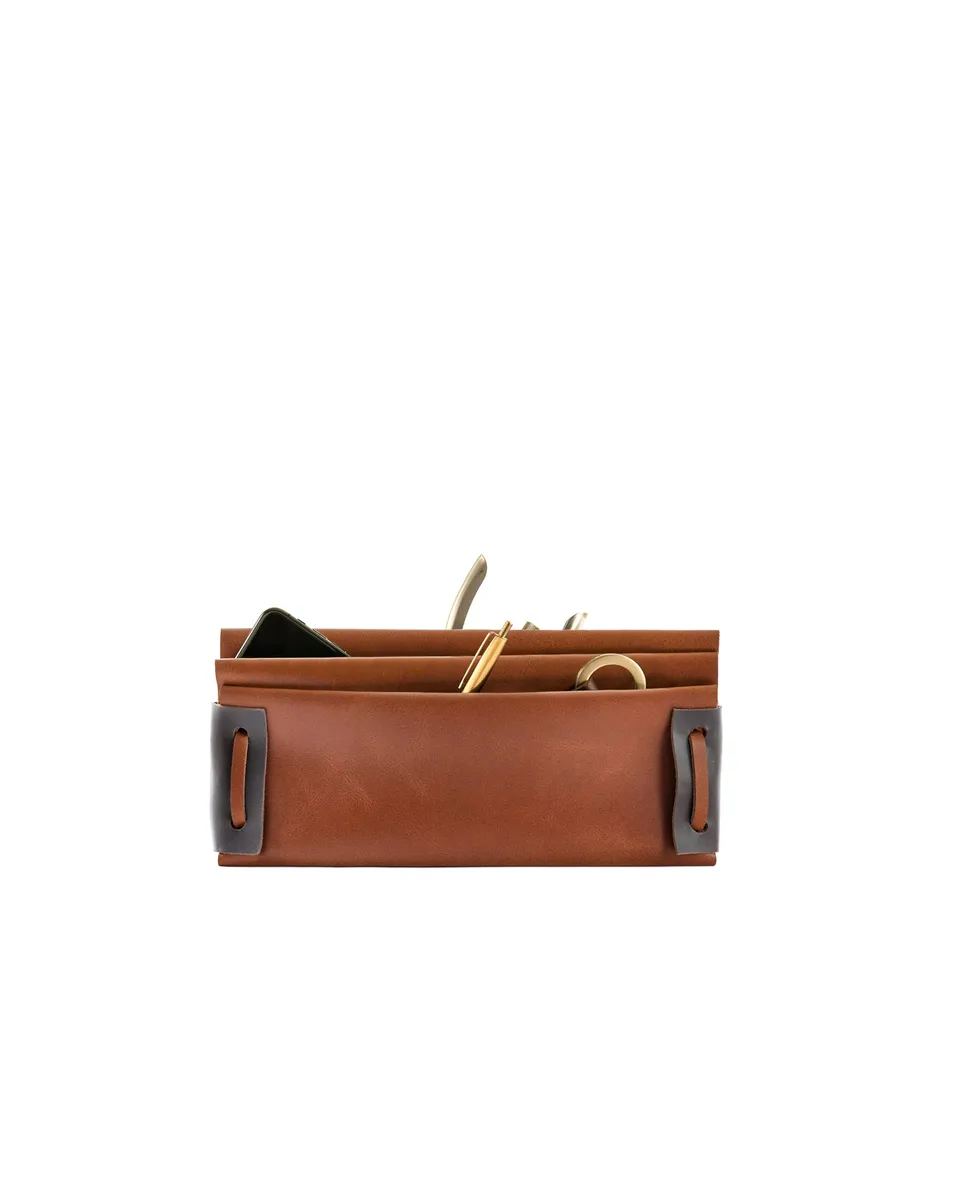 harolds-meander-lederorganizer-schreibtisch-rot-filz image 1