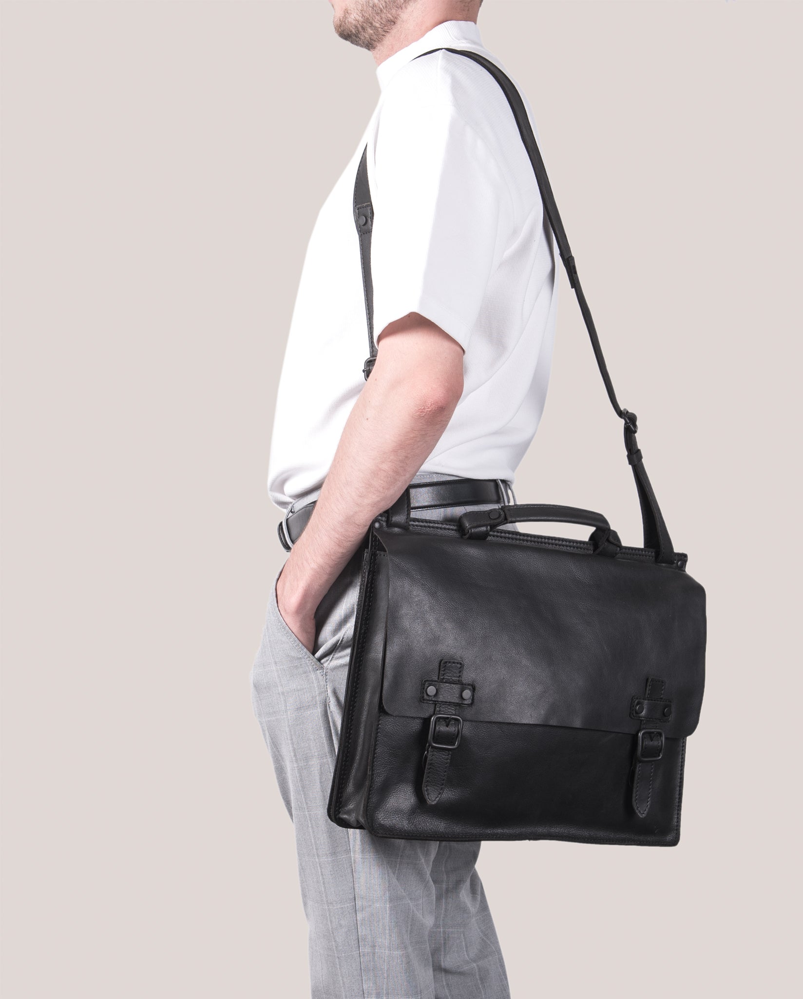 harolds-aberdeen-briefcase-businesstasche-schwarz-15-zoll image 3