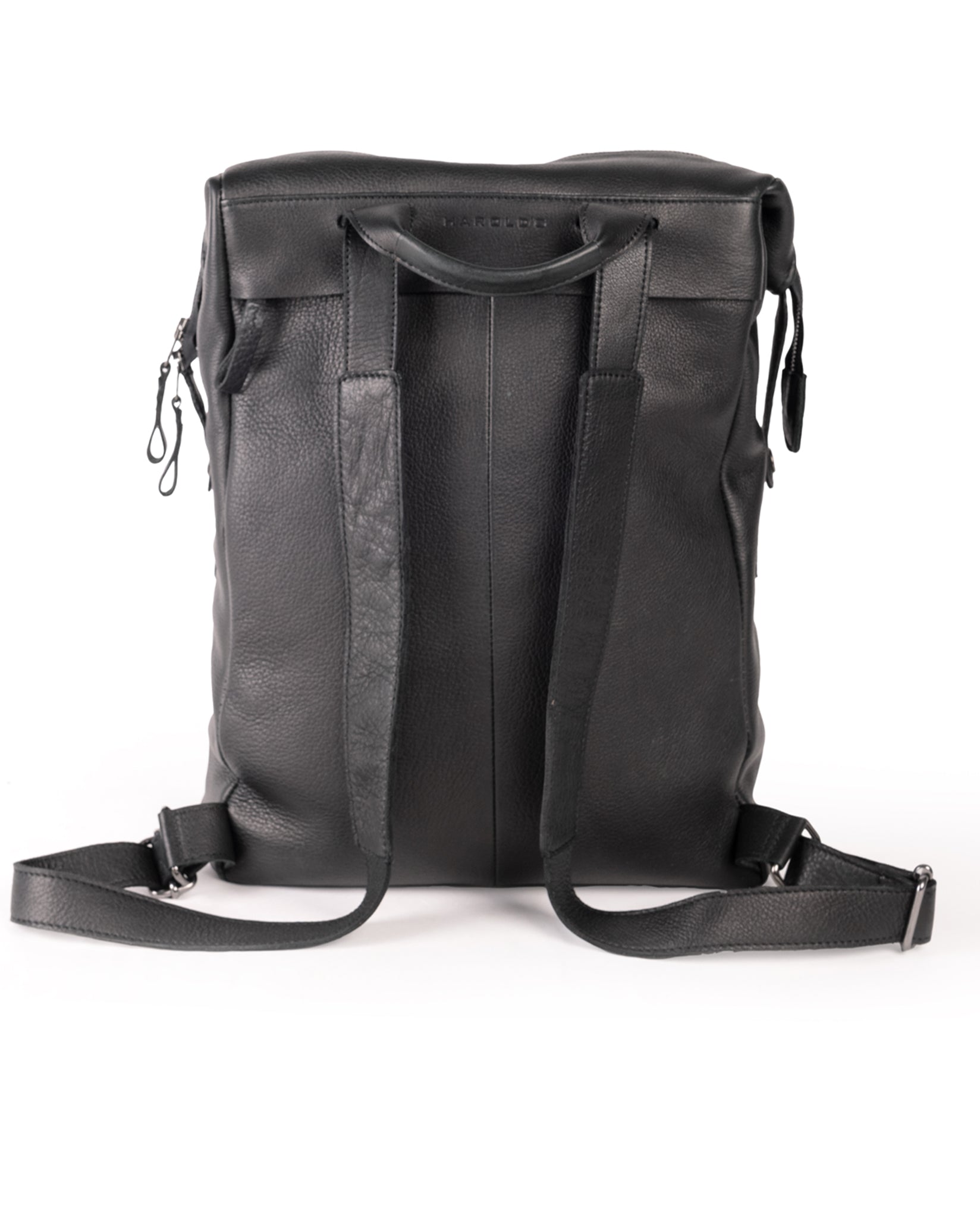 harolds-country-scraper-rucksack-gro-schwarz-leder image 4