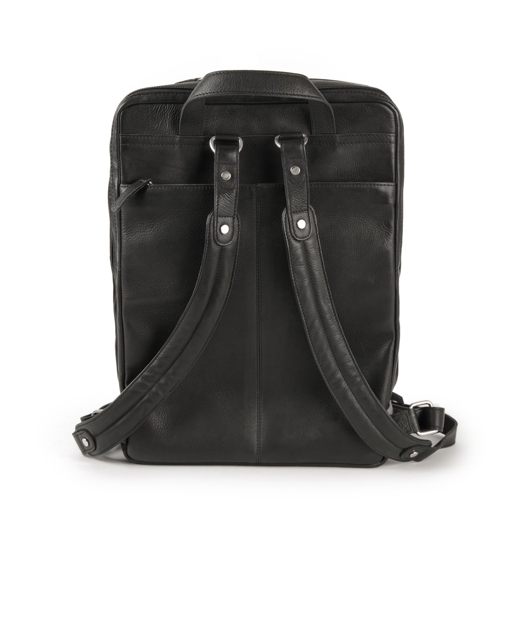 harolds-campo-notebook-rucksack-schwarz-leder image 2