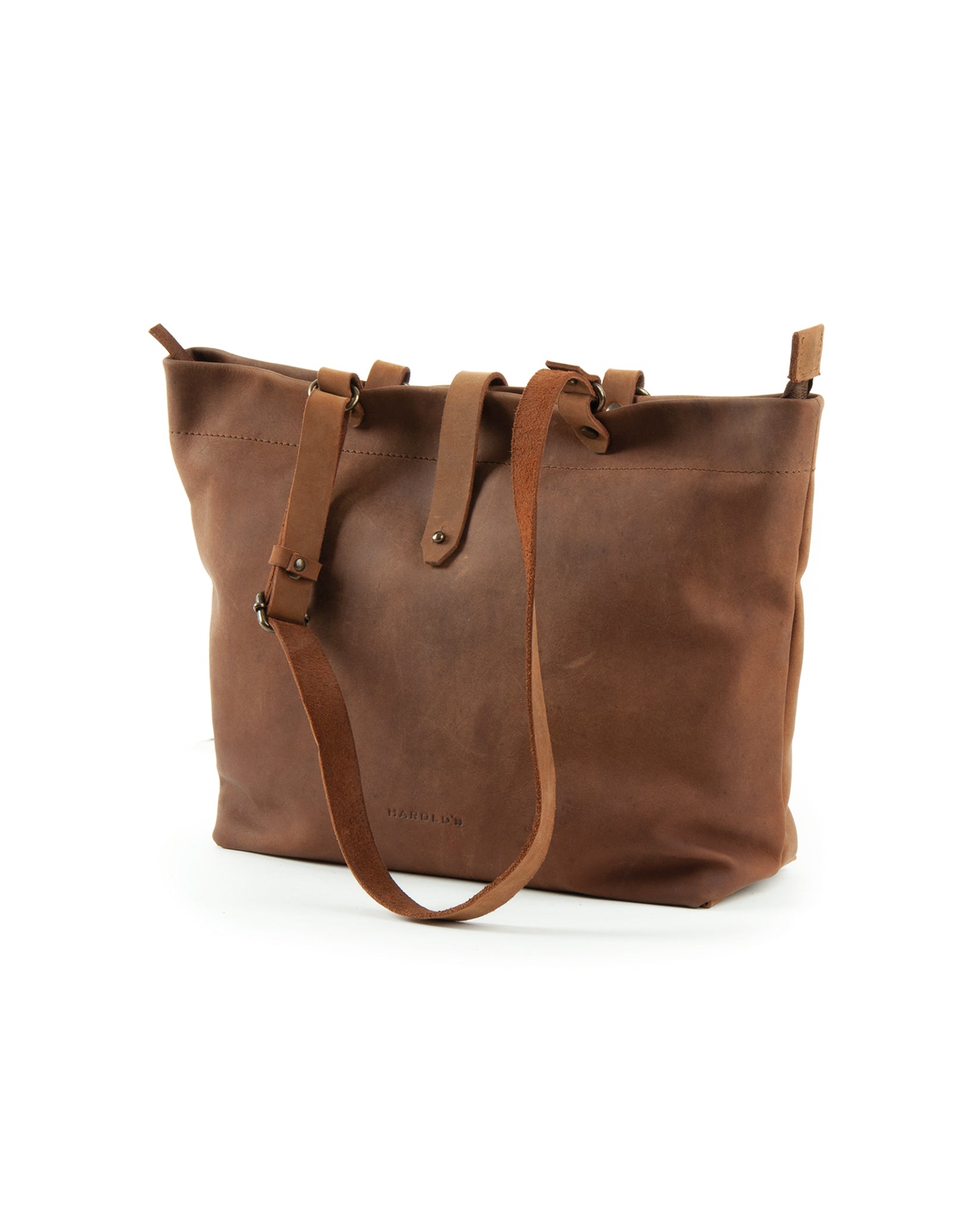 harolds-antic-shopper-einkaufstasche-natur-leder-patina image 2