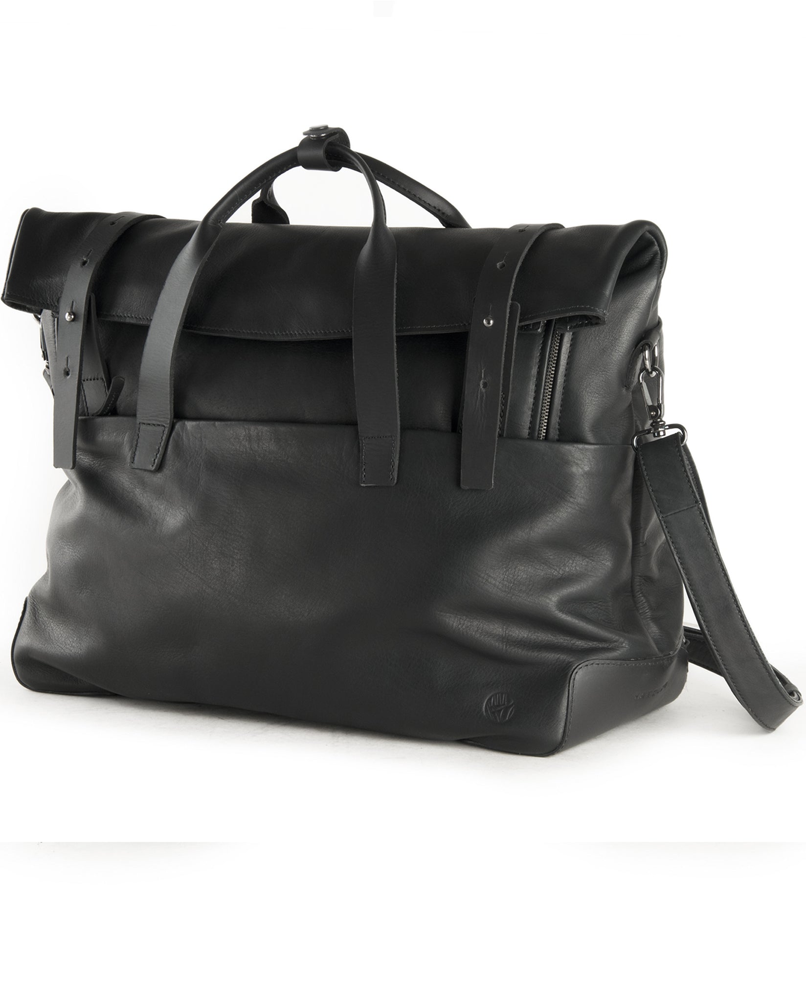 harolds-mount-ivy-weekender-leder-reisetasche-schwarz-erweiterbar image 4