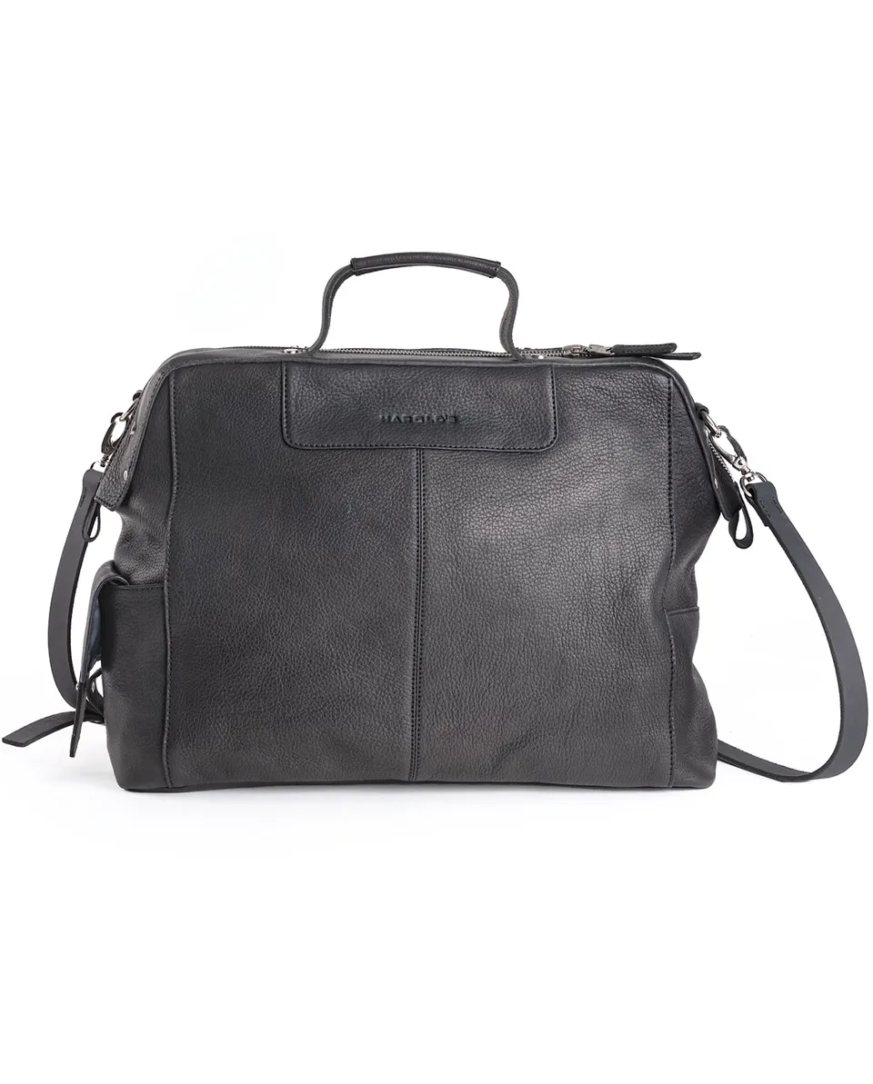 harolds-country-framebag-businesstasche-schwarz-leder image 1