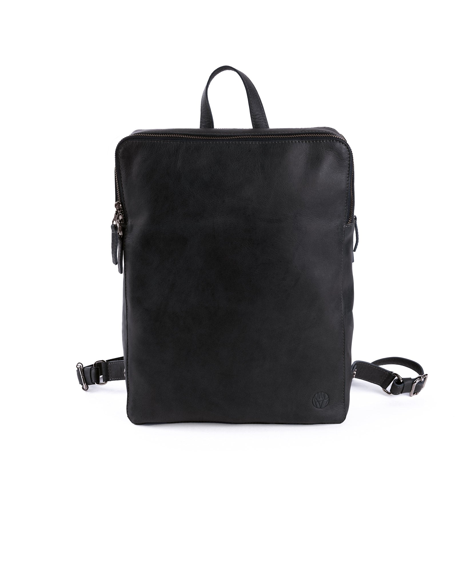 harolds-duo-backpack-notebookrucksack-schwarz-rindleder-leicht image 7