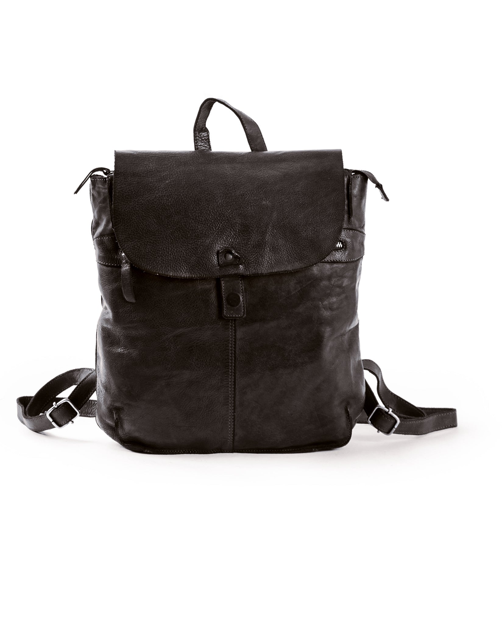 harolds-submarine-city-backpack-rucksack-schwarz-a4-leder image 5