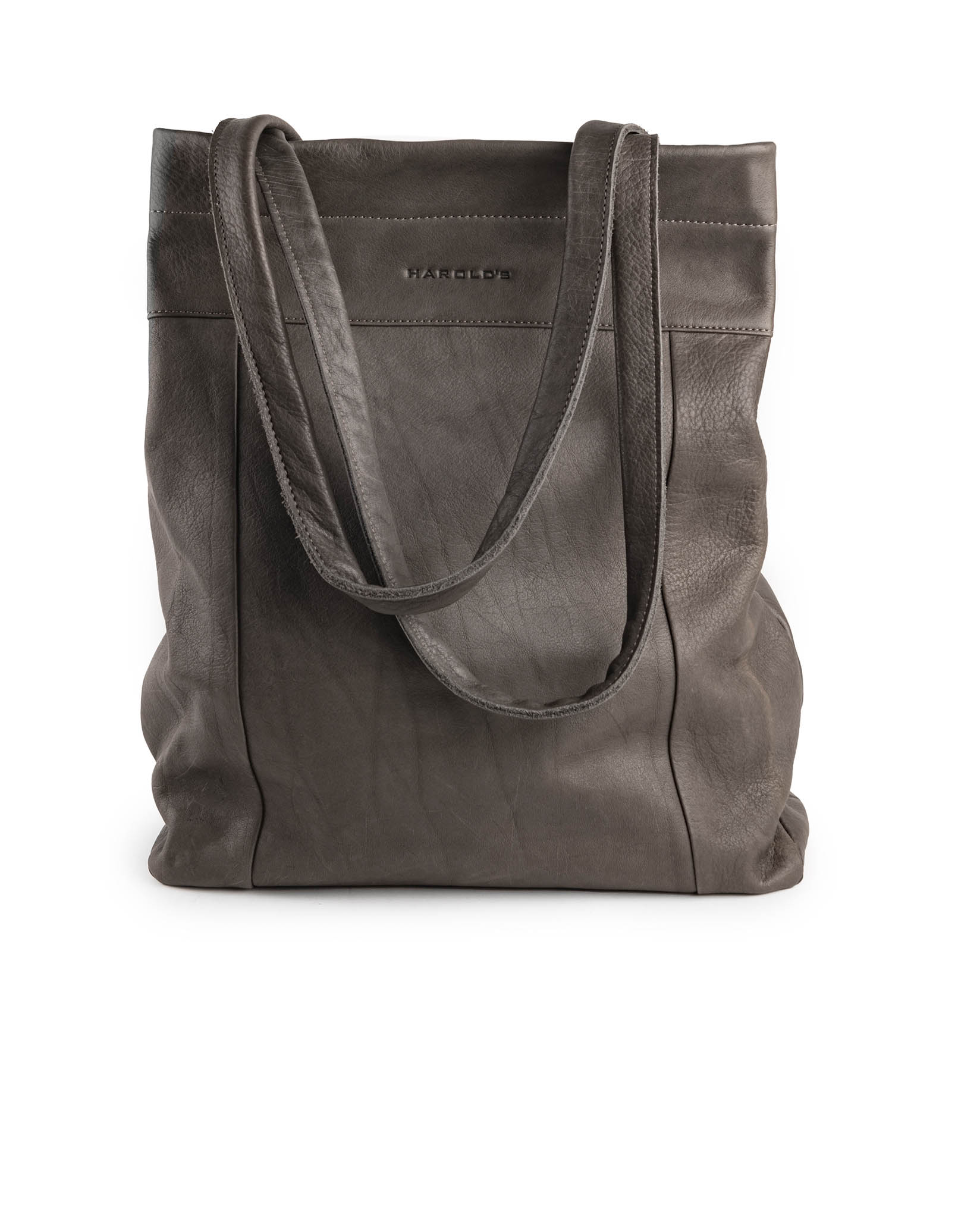 harolds-chacoral-smooth-marktshopper-einkaufstasche-schwarz-leder image 3
