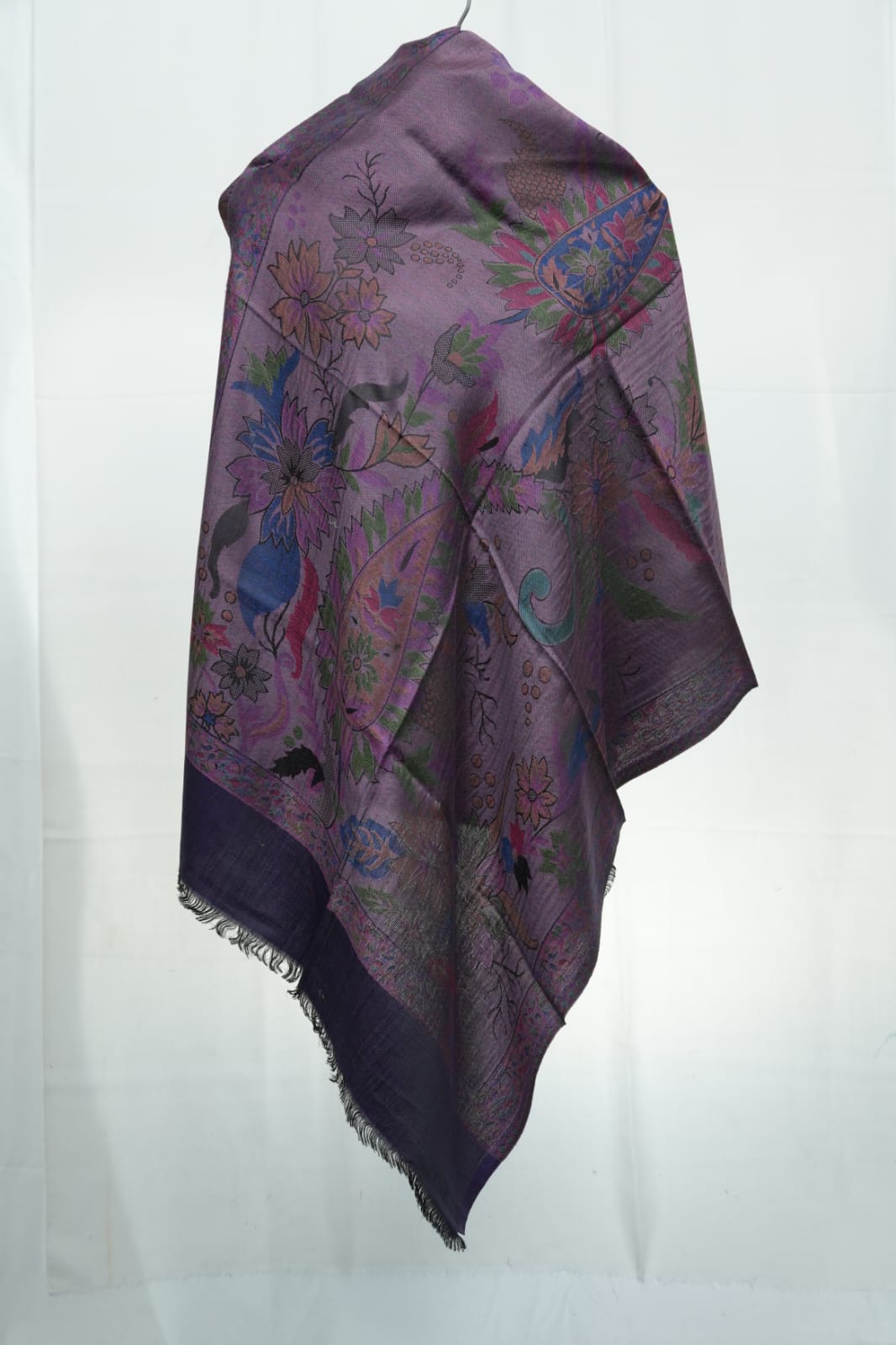 kashmir-arts-pashmina-shawls-pashmina-schal-lila-bunt image 1