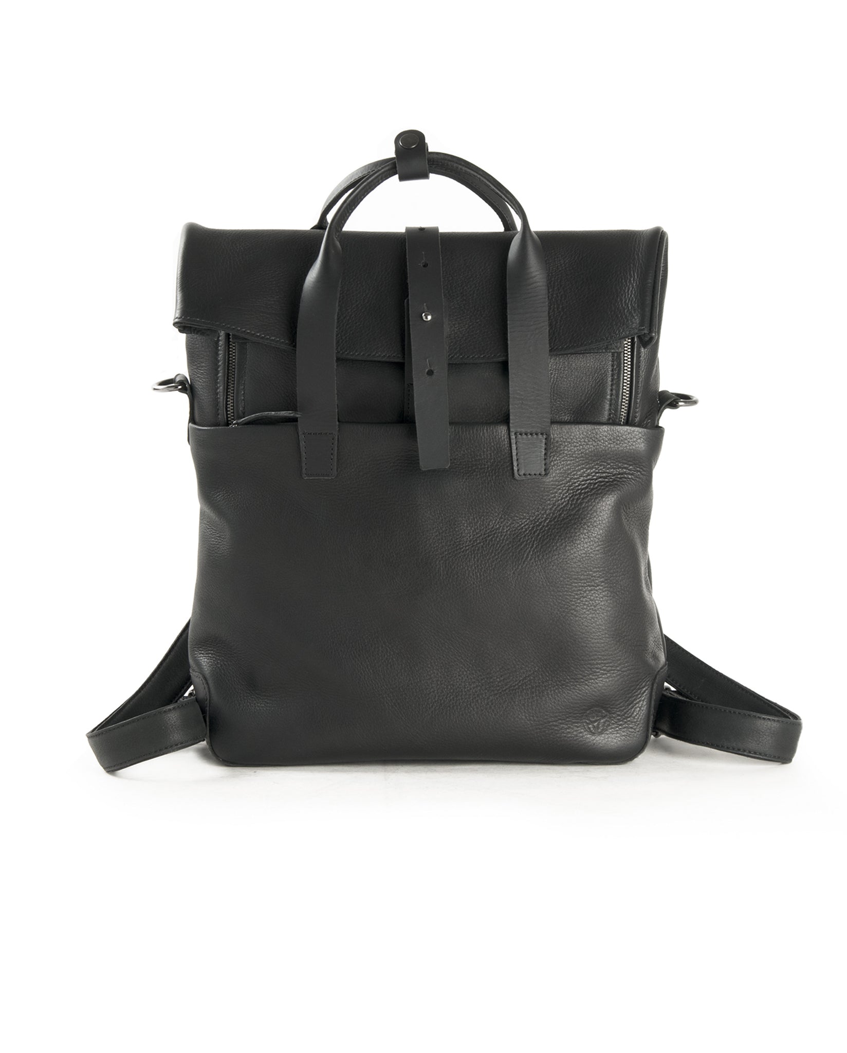 harolds-mount-ivy-backpack-messengerbag-medium-rucksack-schwarz-leder image 1