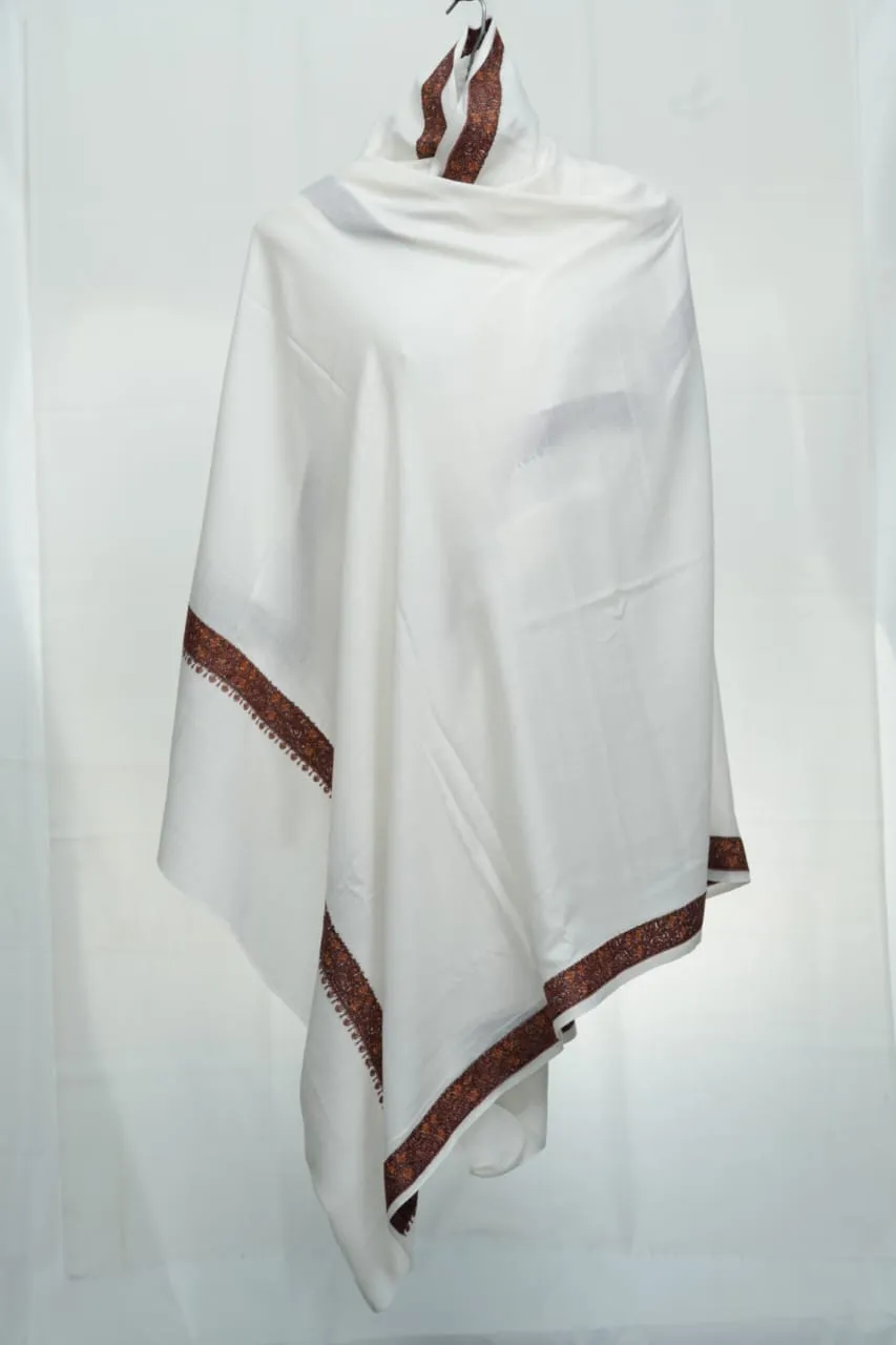 kashmir-arts-pashmina-schal-wei-mit-handstickerei-luxus image 1
