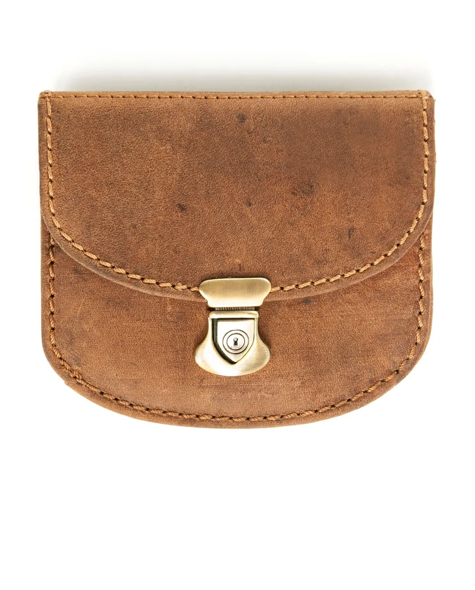 harolds-antic-wallet-geldb-rse-leder-natur-mit-verschluss image 1