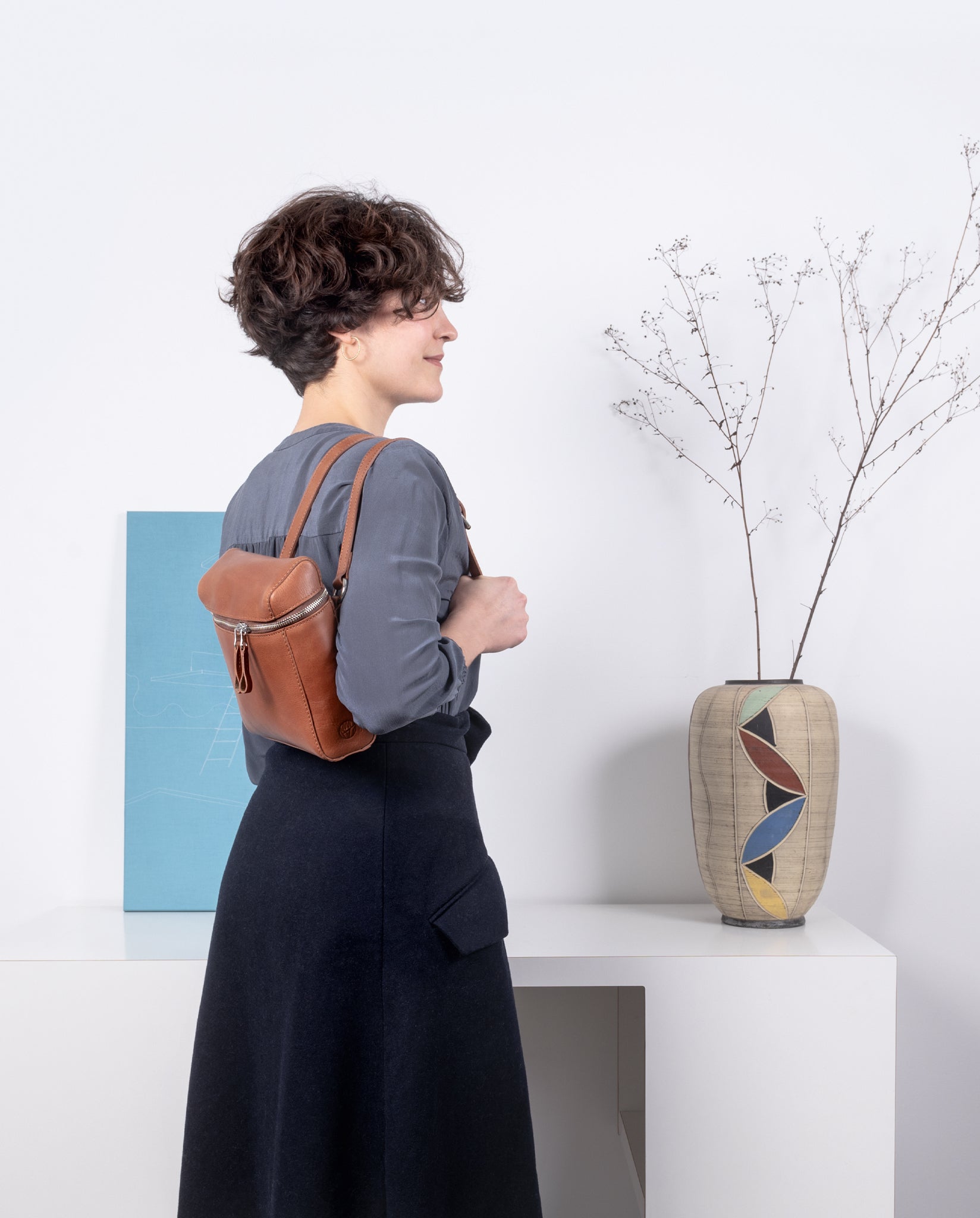 harolds-box-shoulderbag-backpack-small-umh-ngetasche-cognac image 3