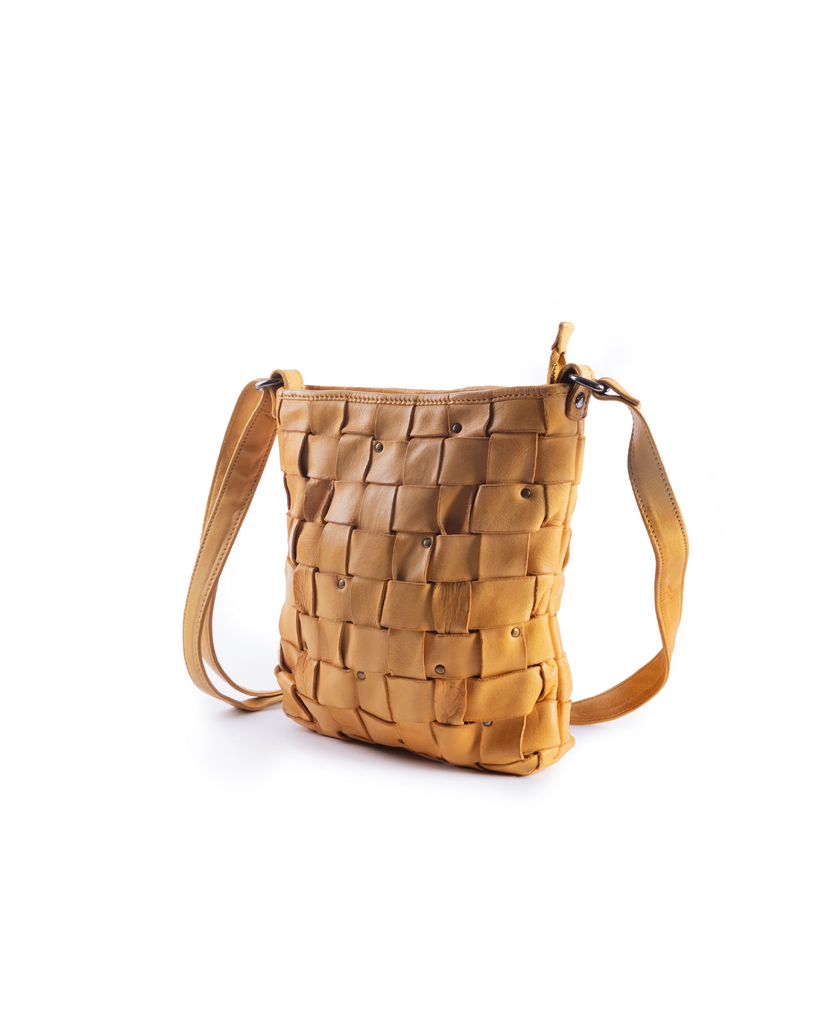 harolds-galore-braid-shopper-gelb-leder-geflochten-upend image 3