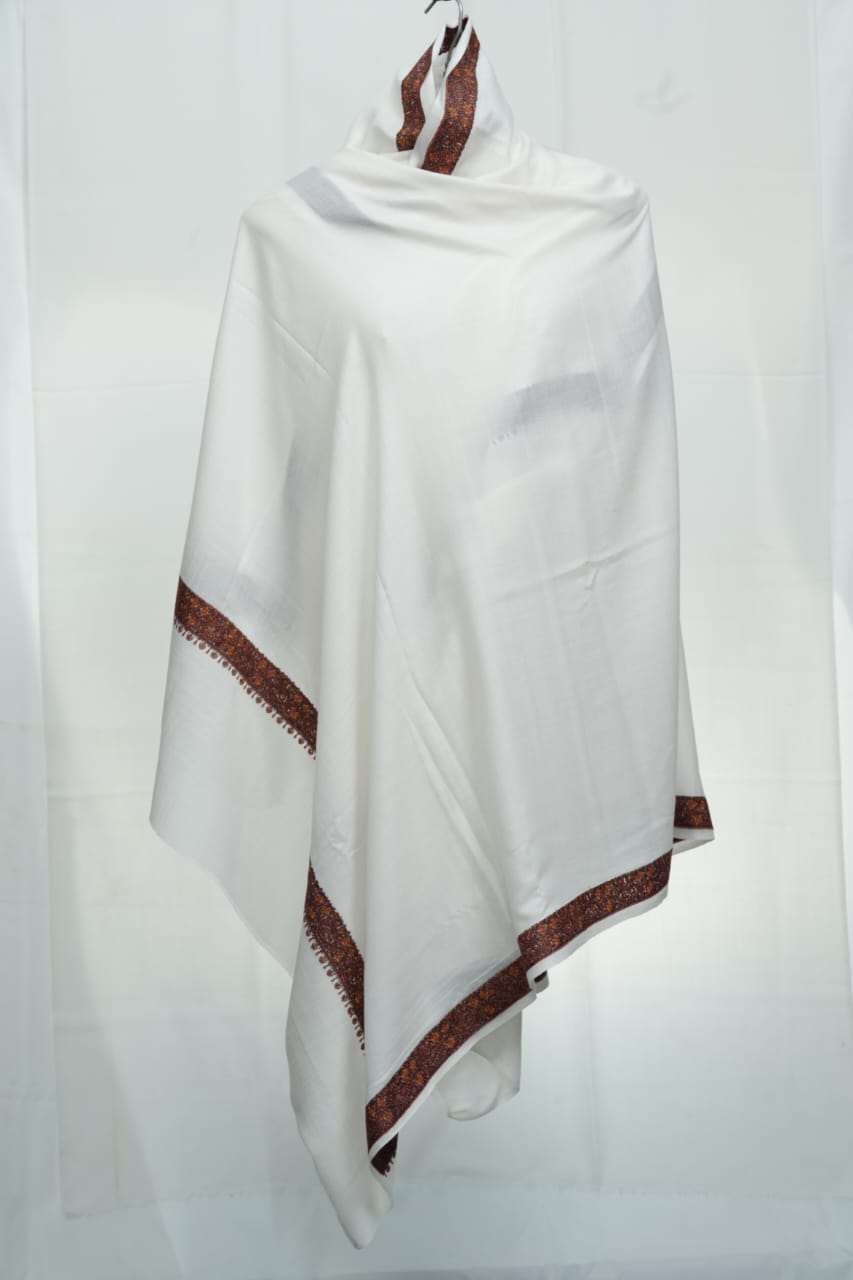 kashmir-arts-pashmina-schal-wei-mit-handstickerei-luxus image 1