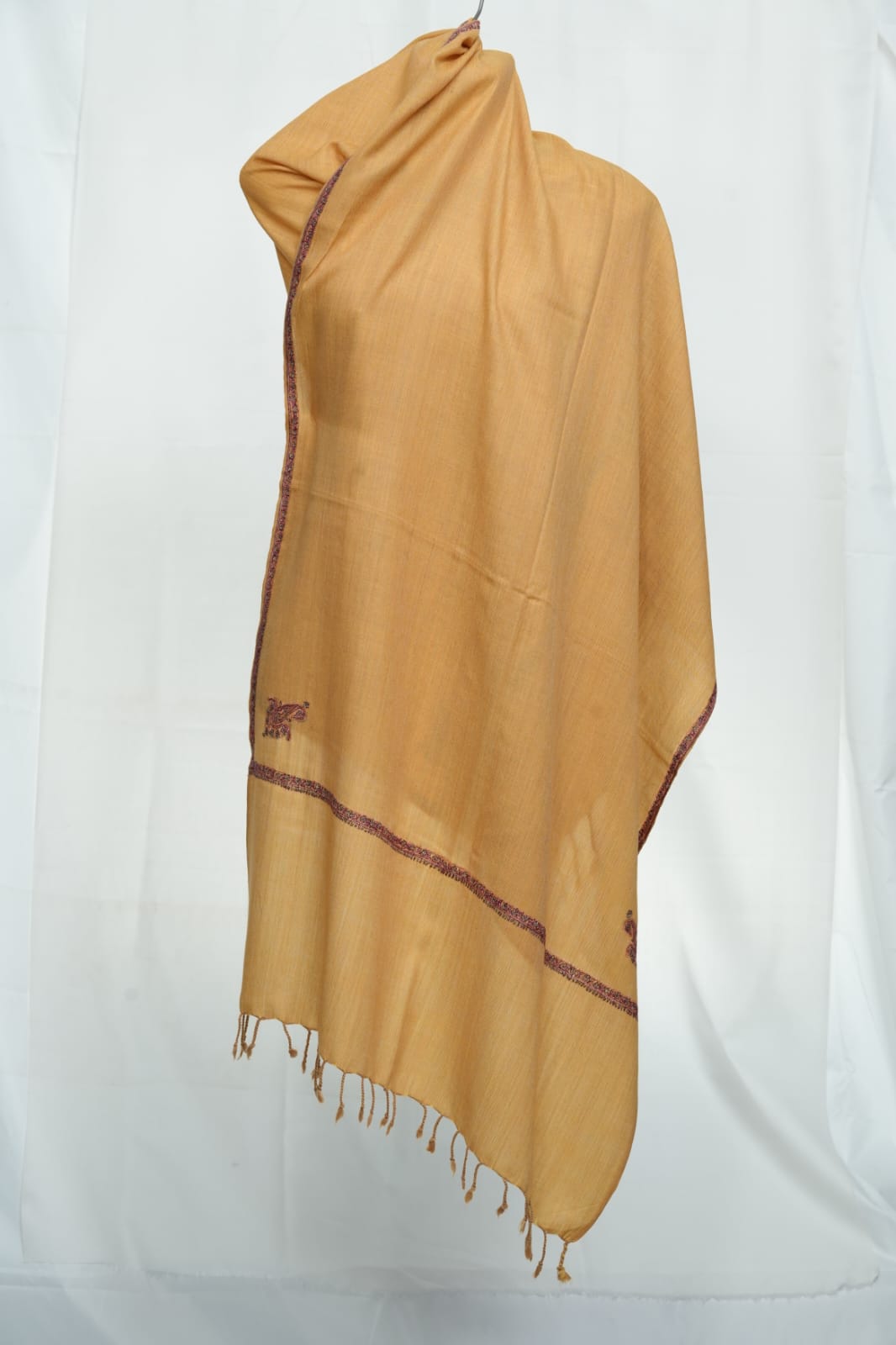 kashmir-arts-ari-flower-pashmina-schal-gelb-bordeaux-75x201 image 1