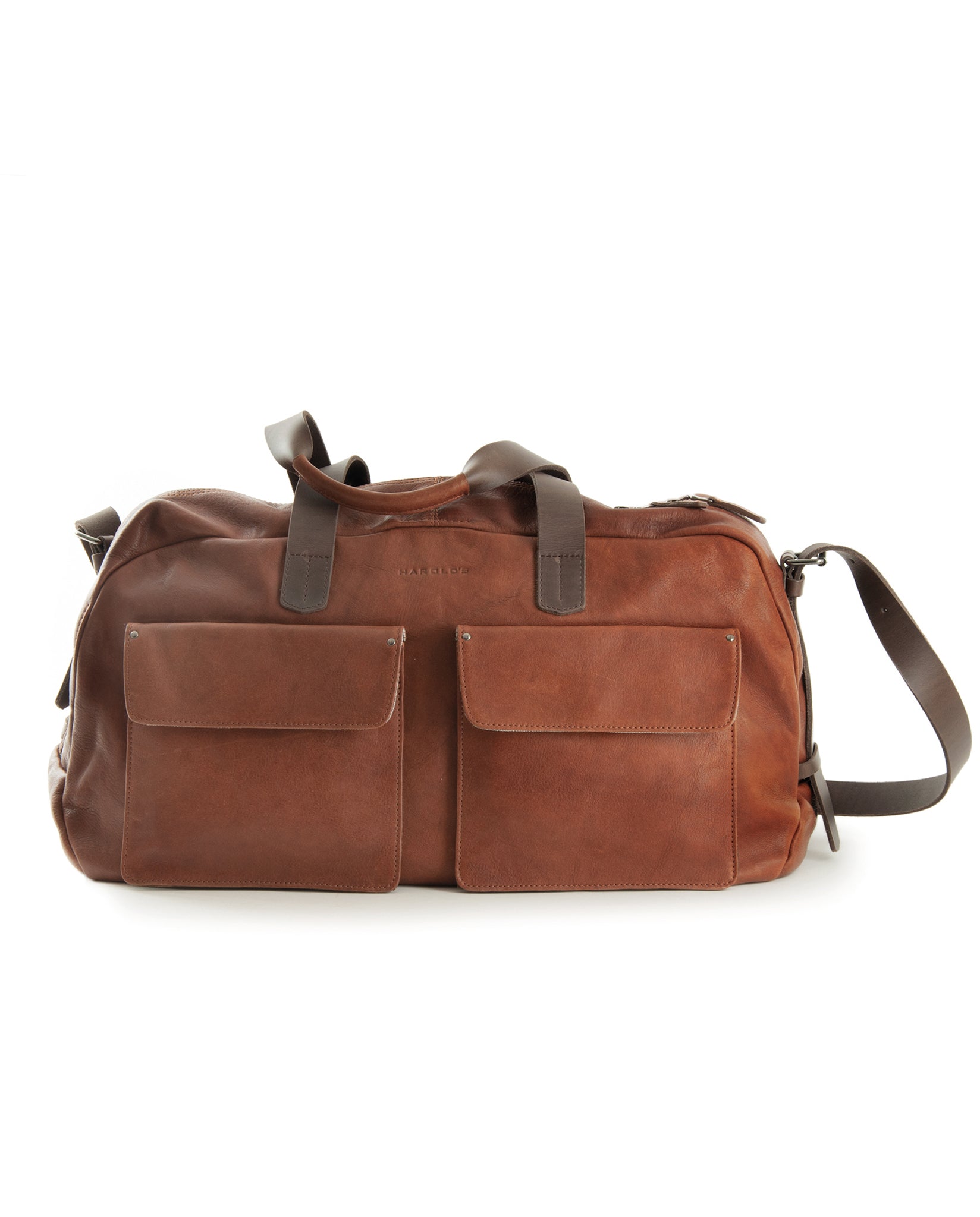 harolds-ivy-lane-travelbag-large-reisetasche-cognac-leder image 3
