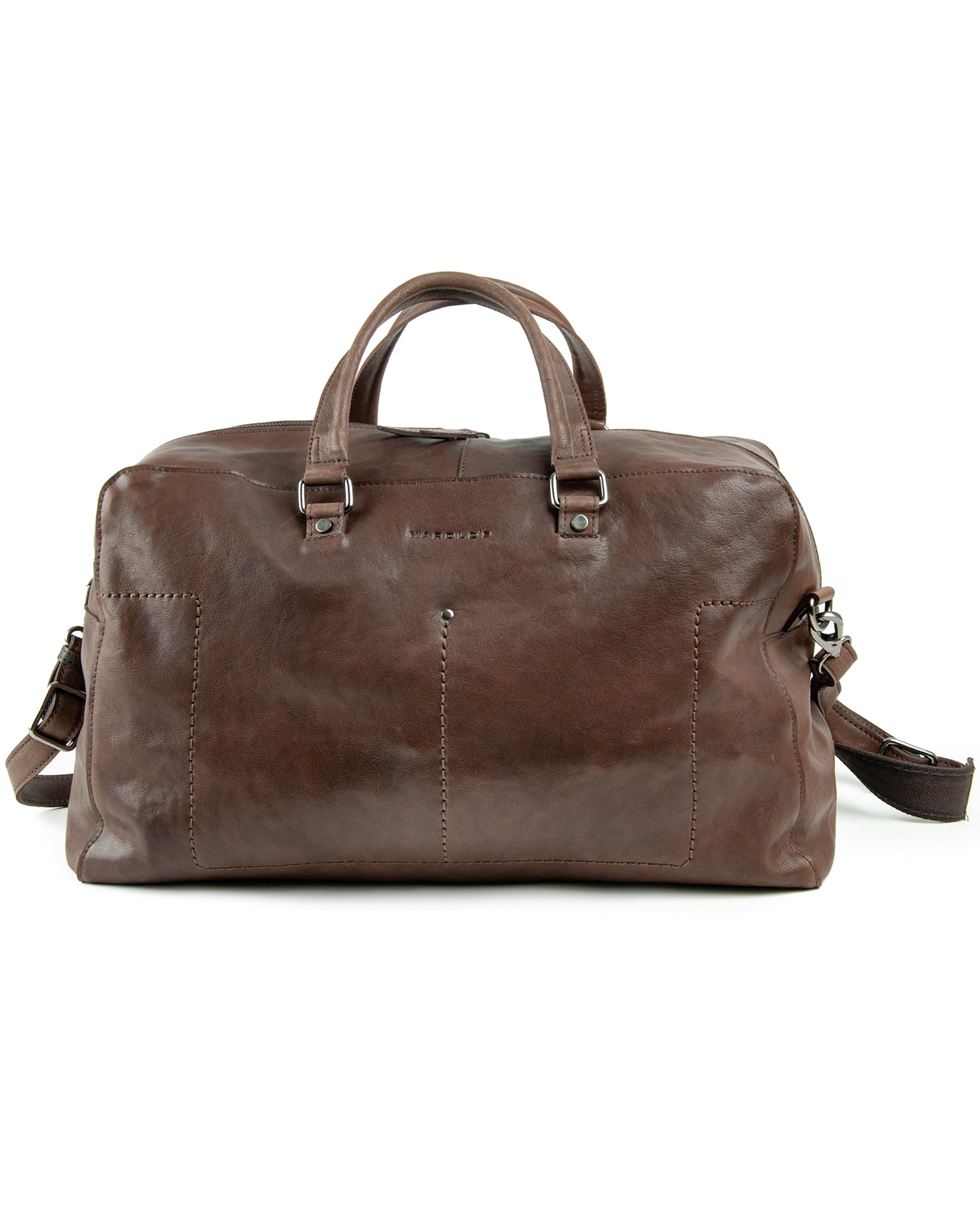 harolds-caugio-weekender-reisetasche-braun-rindleder-1400g-leicht image 1