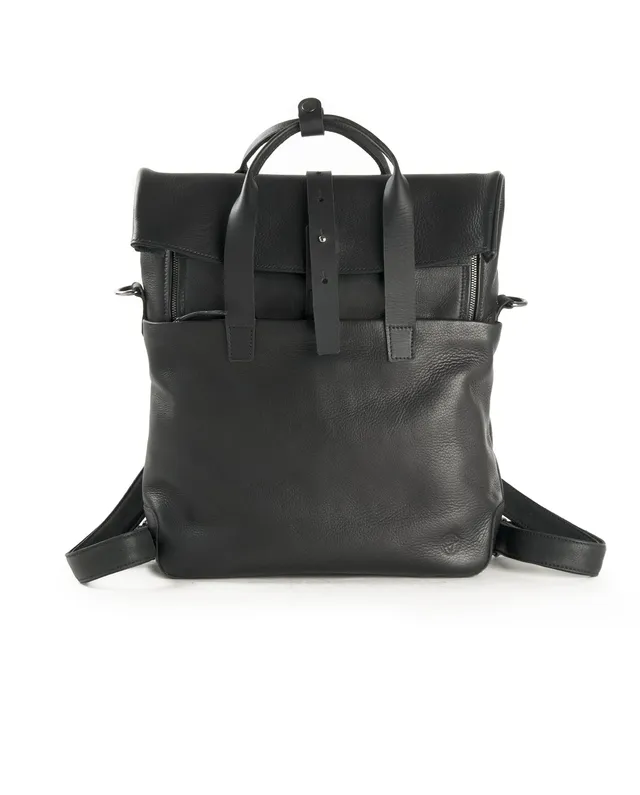 harolds-mount-ivy-backpack-messengerbag-medium-rucksack-schwarz-leder image 1