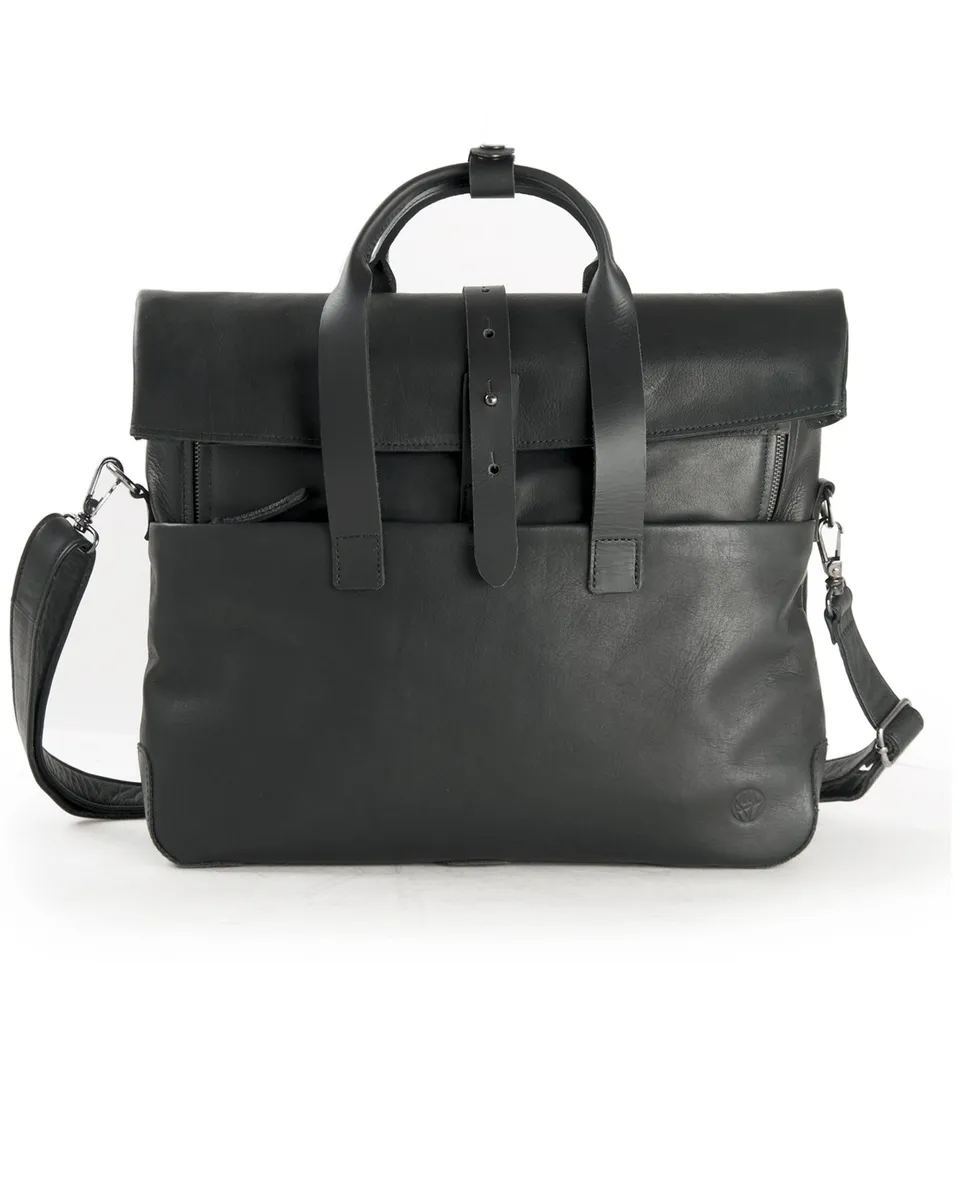 harolds-mount-ivy-businessbag-businesstasche-schwarz-leder image 1