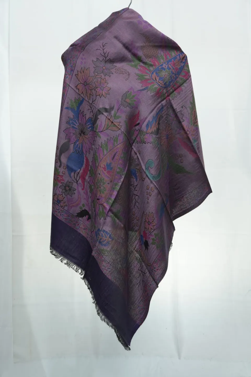 kashmir-arts-pashmina-shawls-pashmina-schal-lila-bunt image 1