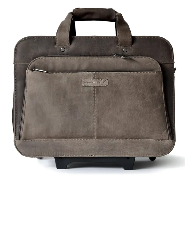 harolds-antic-businesstrolley-taupe-17-zoll-rindleder image 1