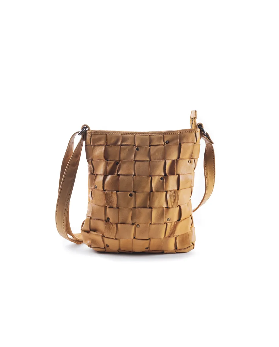 harolds-galore-braid-shopper-gelb-leder-geflochten-upend image 1