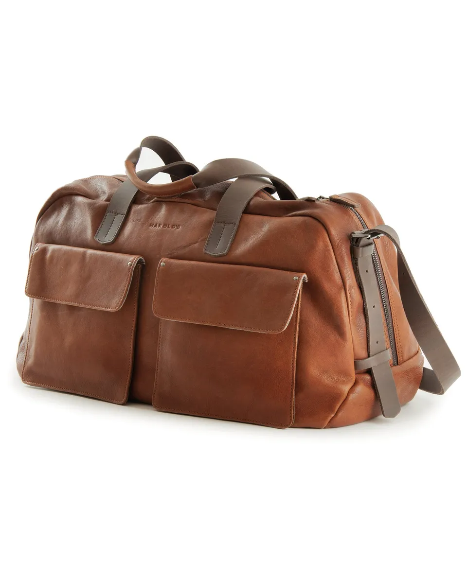 harolds-ivy-lane-travelbag-large-reisetasche-cognac-leder image 1