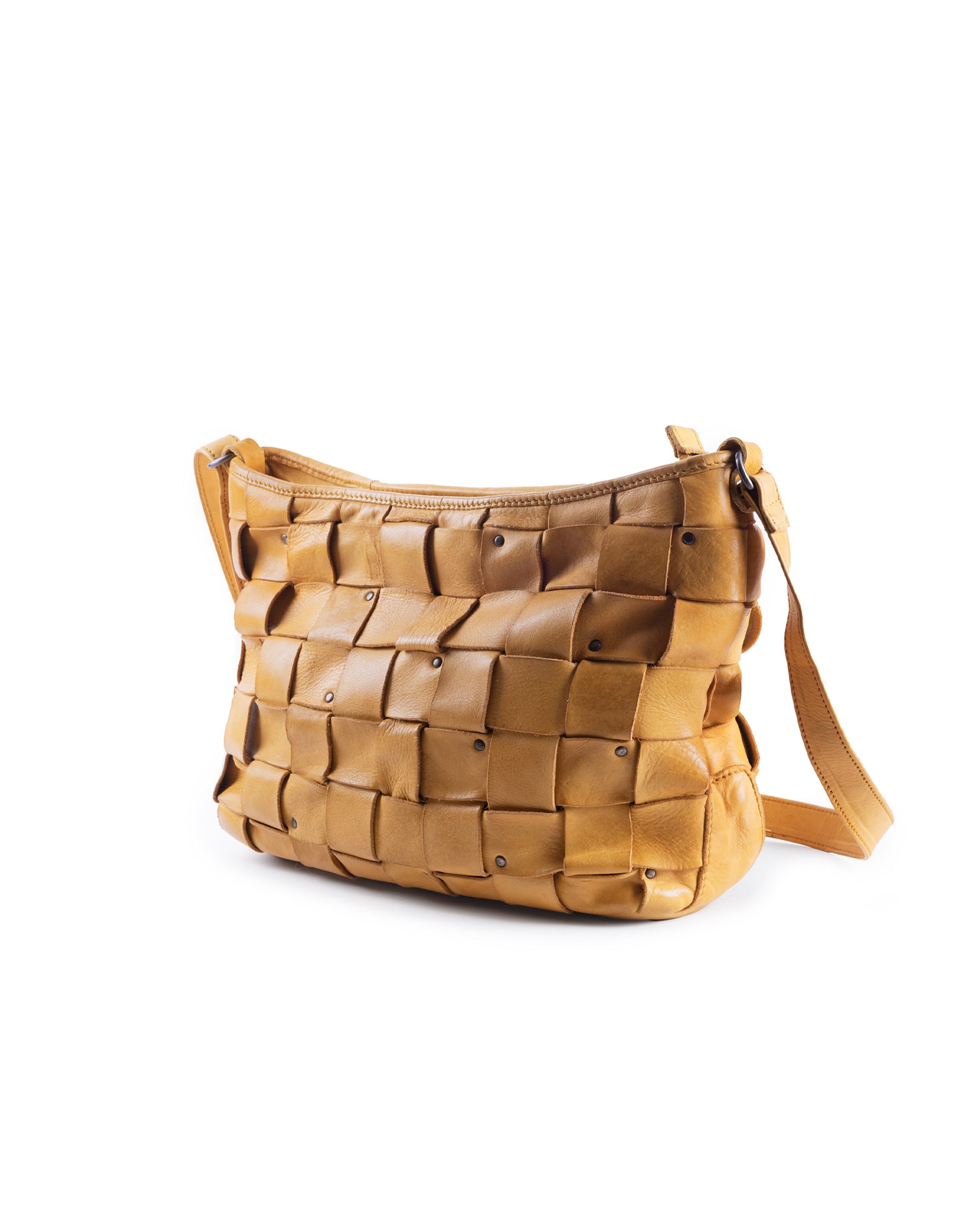 harolds-galore-braid-shopper-schultertasche-gelb-geflochten image 2