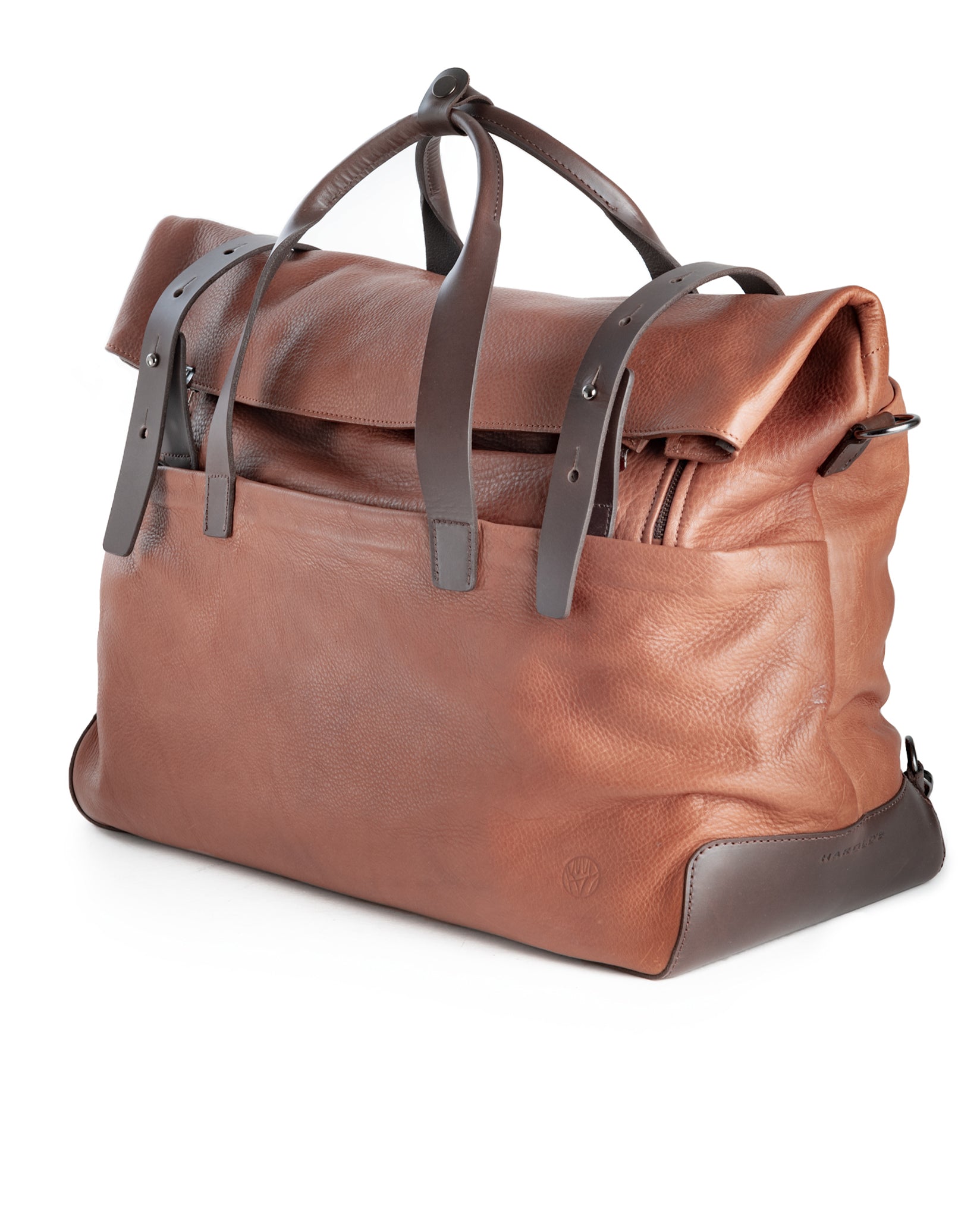 harolds-mount-ivy-weekender-leder-reisetasche-schwarz-erweiterbar image 6