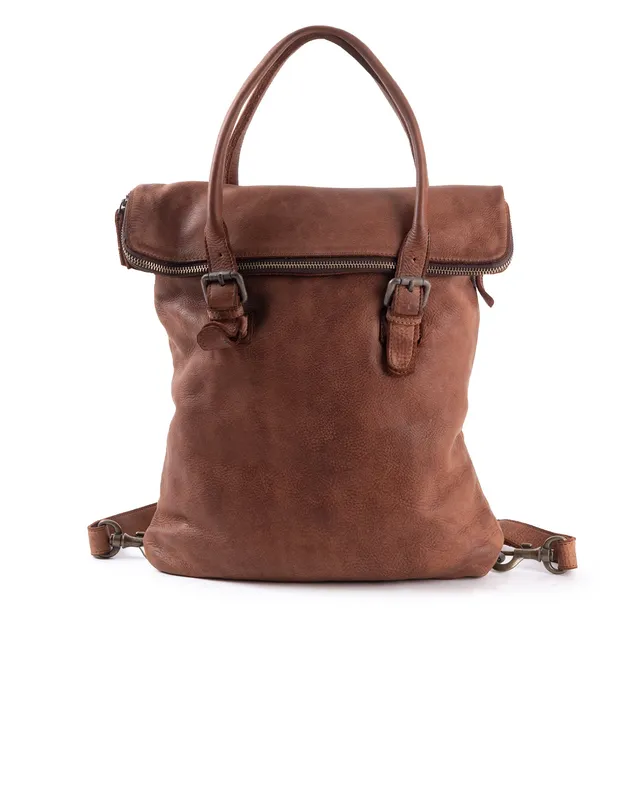 harolds-submarine-backpack-flap-lederrucksack-cognac image 1
