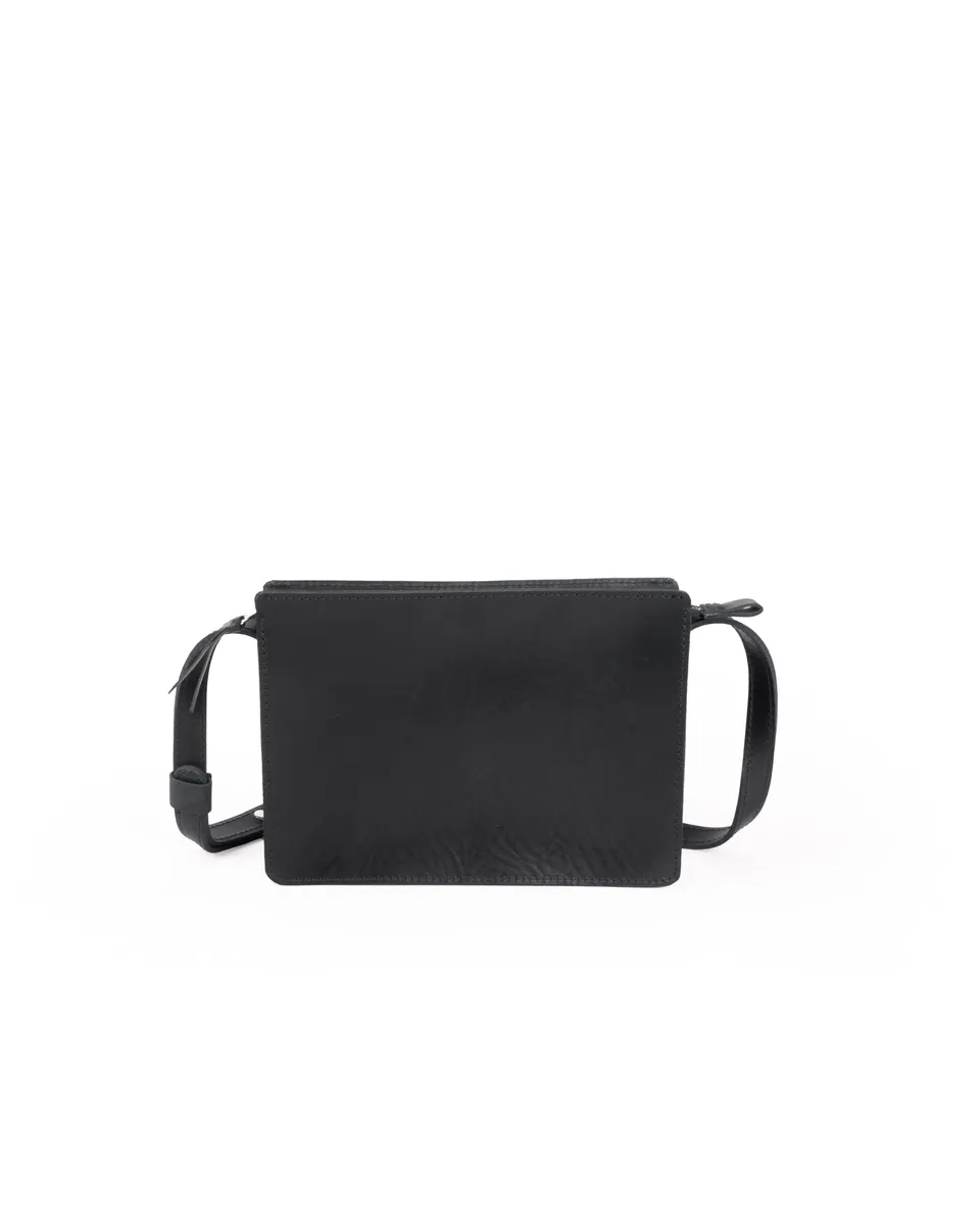 harolds-galore-sas-schultertasche-handtasche-schwarz-sattelleder image 1