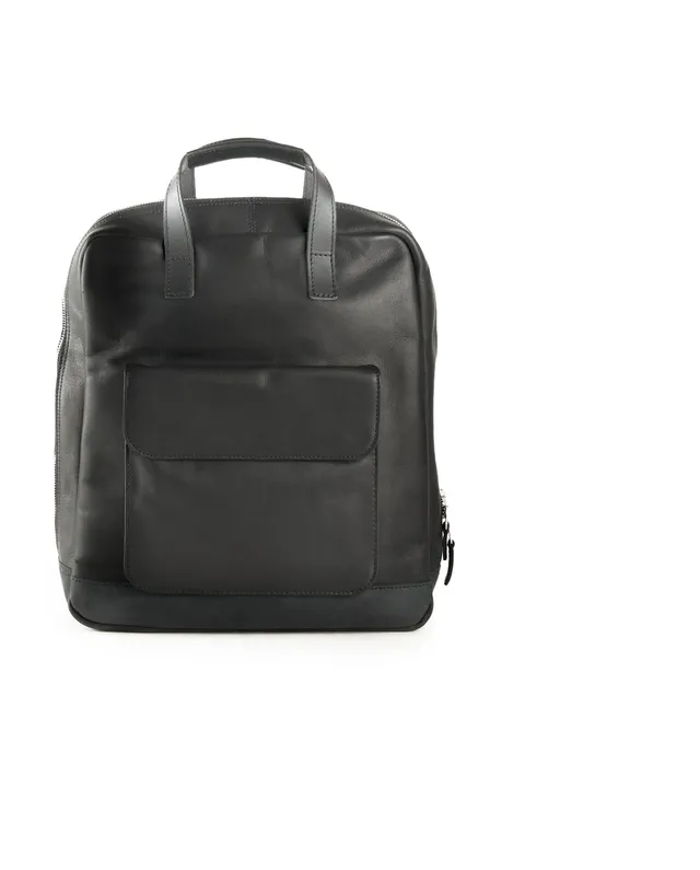 harolds-ivy-lane-notebook-rucksack-schwarz-leder image 1