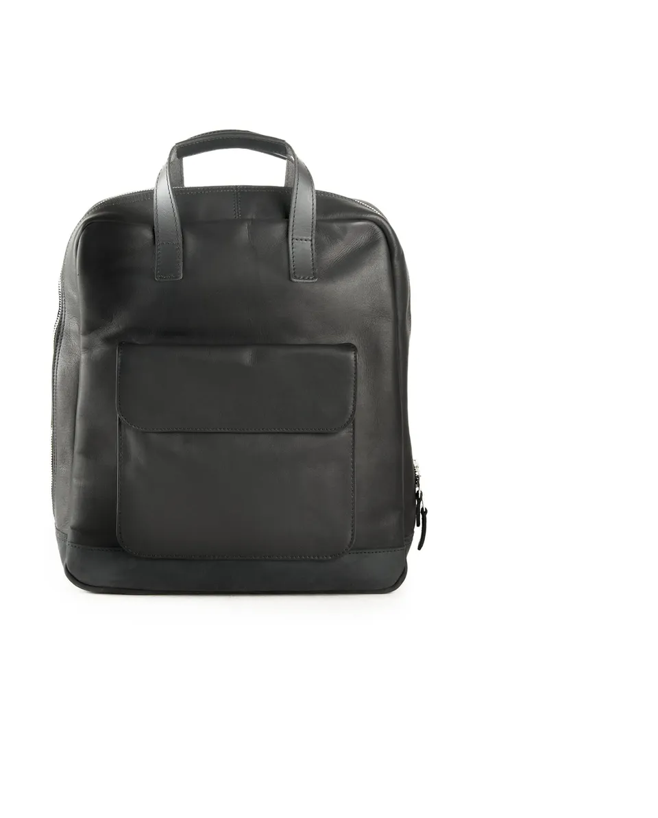 harolds-ivy-lane-notebook-rucksack-schwarz-leder image 1