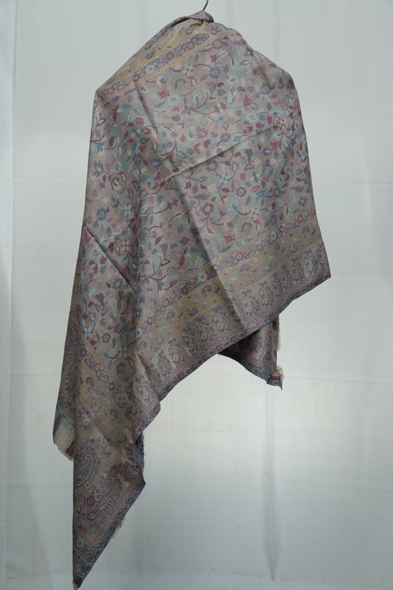 kashmir-arts-kani-zari-pashmina-schal-mit-goldfaden image 1
