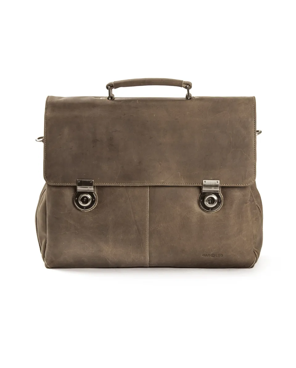 harolds-antic-aktentasche-m-businesstasche-leder-taupe image 1