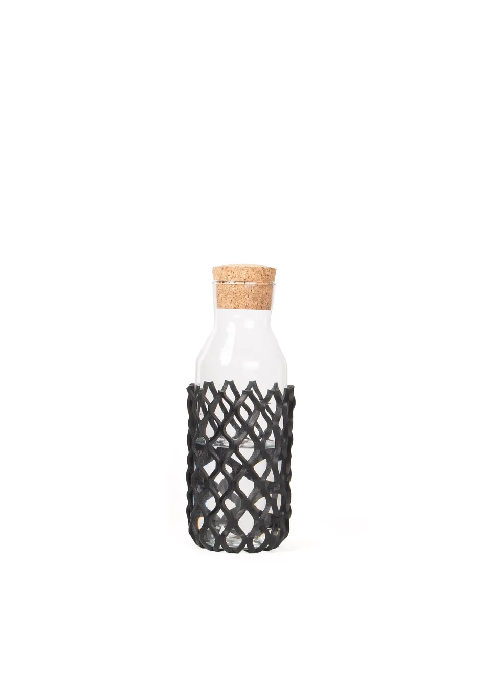harolds-tools-leather-grid-l-glas-untersetzer-schwarz-sattlerleder image 1
