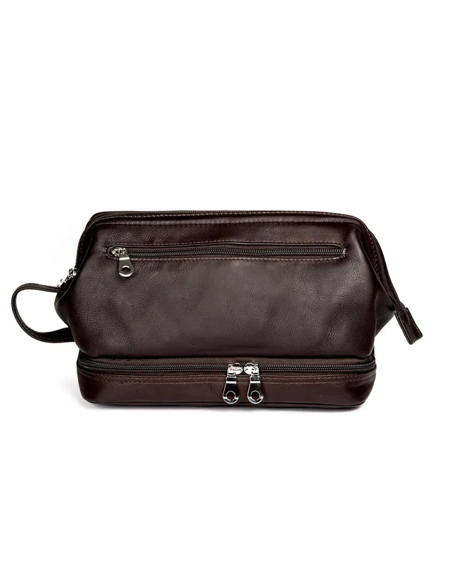 harolds-country-toilet-bag-small-kulturbeutel-schwarz-leder image 1