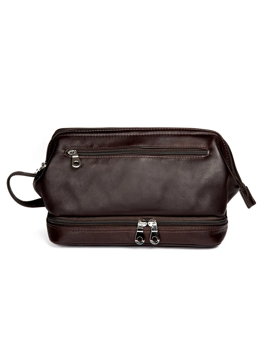 harolds-country-toilet-bag-small-kulturbeutel-schwarz-leder image 1