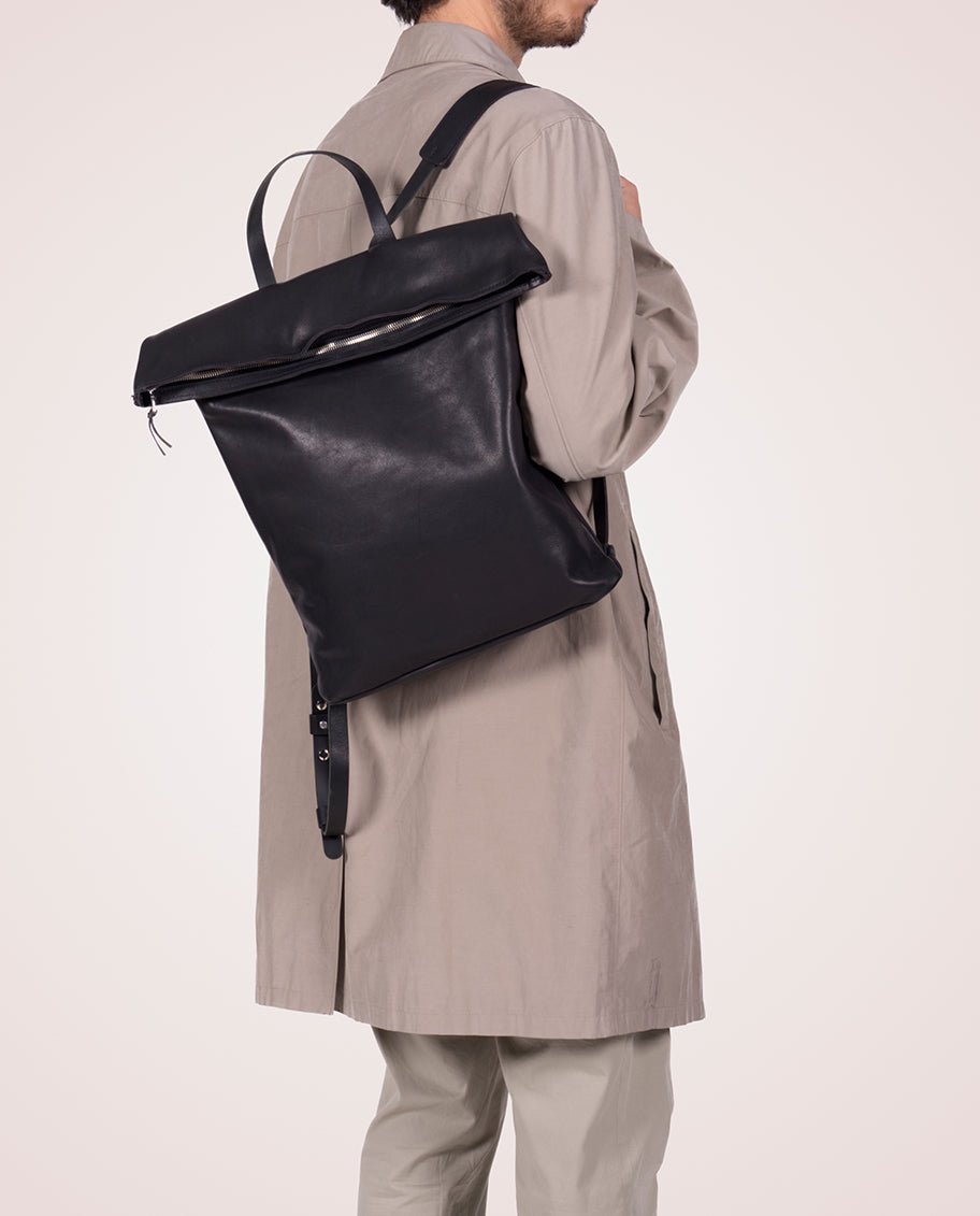 harolds-bague-m-backpack-flap-rucksack-leder-schwarz image 2