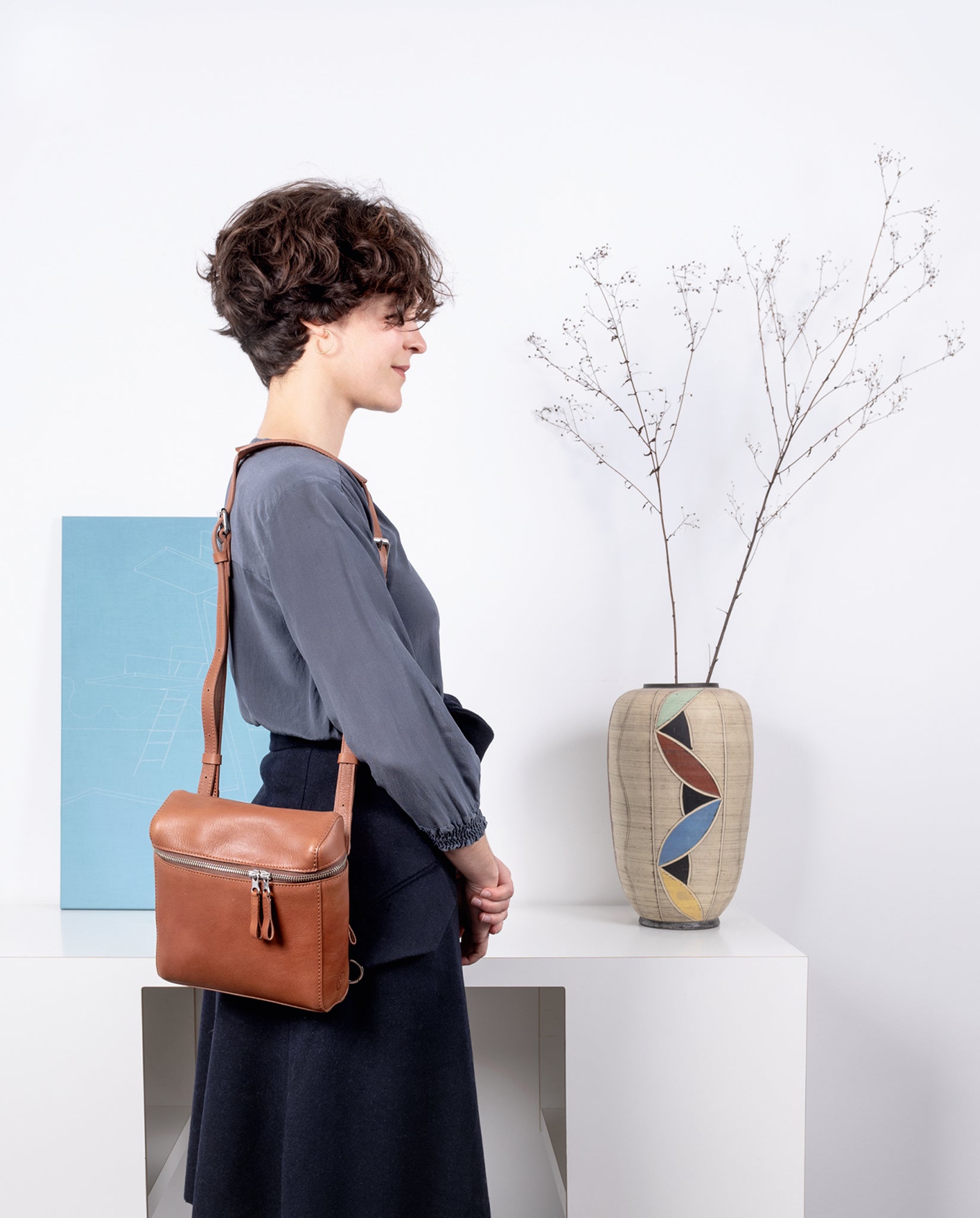 harolds-box-shoulderbag-backpack-small-umh-ngetasche-cognac image 2